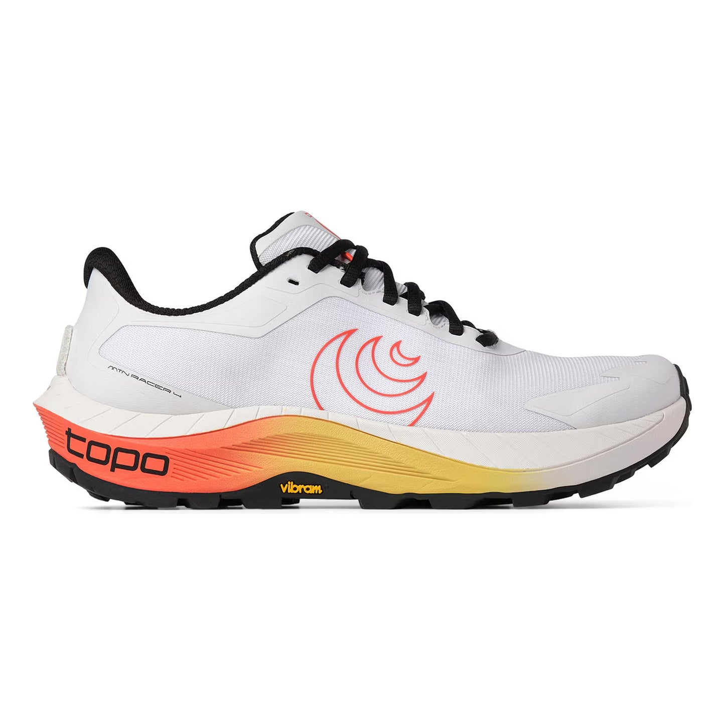 TOPO ATHLETIC MTN Racer 4 Trail running shoe Men - white, orange