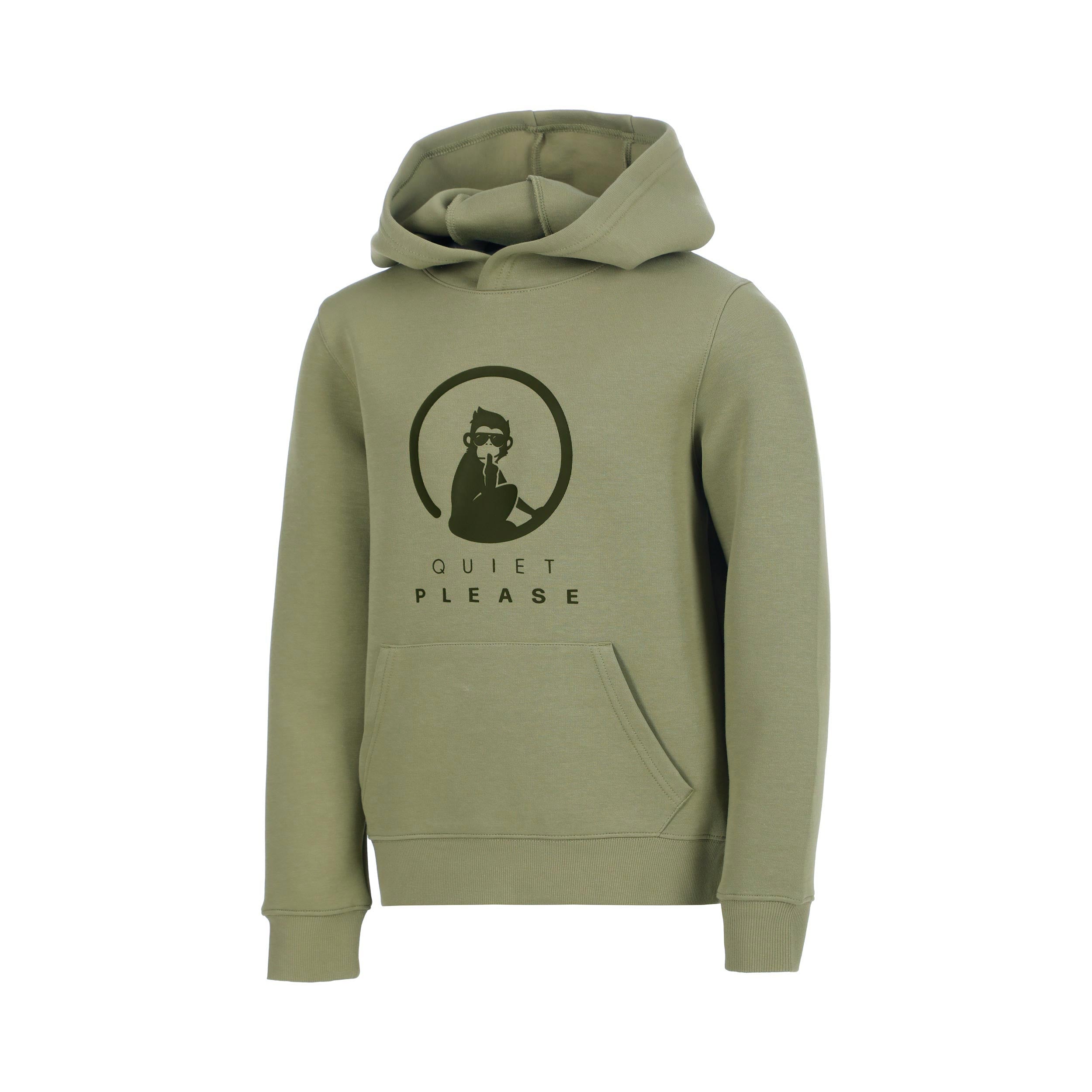 Quiet Please Memories Baseline Logo Hoody Boys - khaki