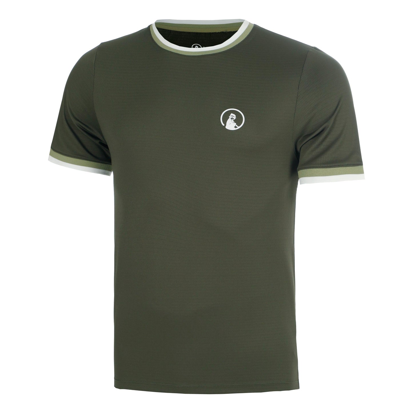 Quiet Please Memories Break Ringer T-Shirt Men - dark green