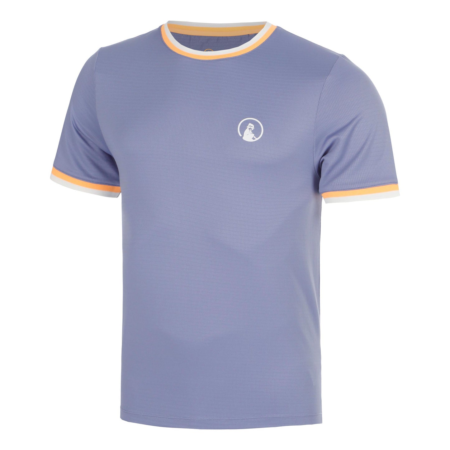 Quiet Please Glow Break Ringer T-Shirt Men - blue