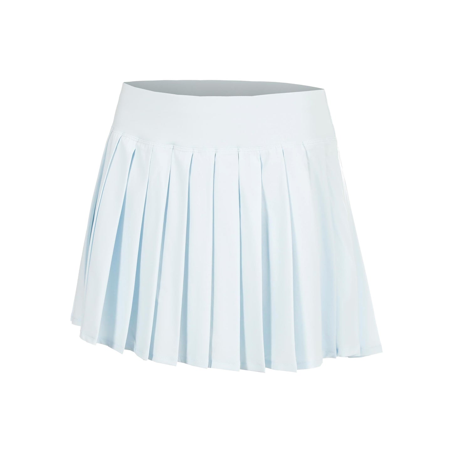 Quiet Please Memories Love Pleated Skirt Women - light blue