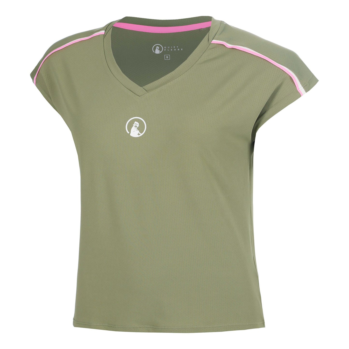 Quiet Please Memories Volley T-Shirt Women - khaki