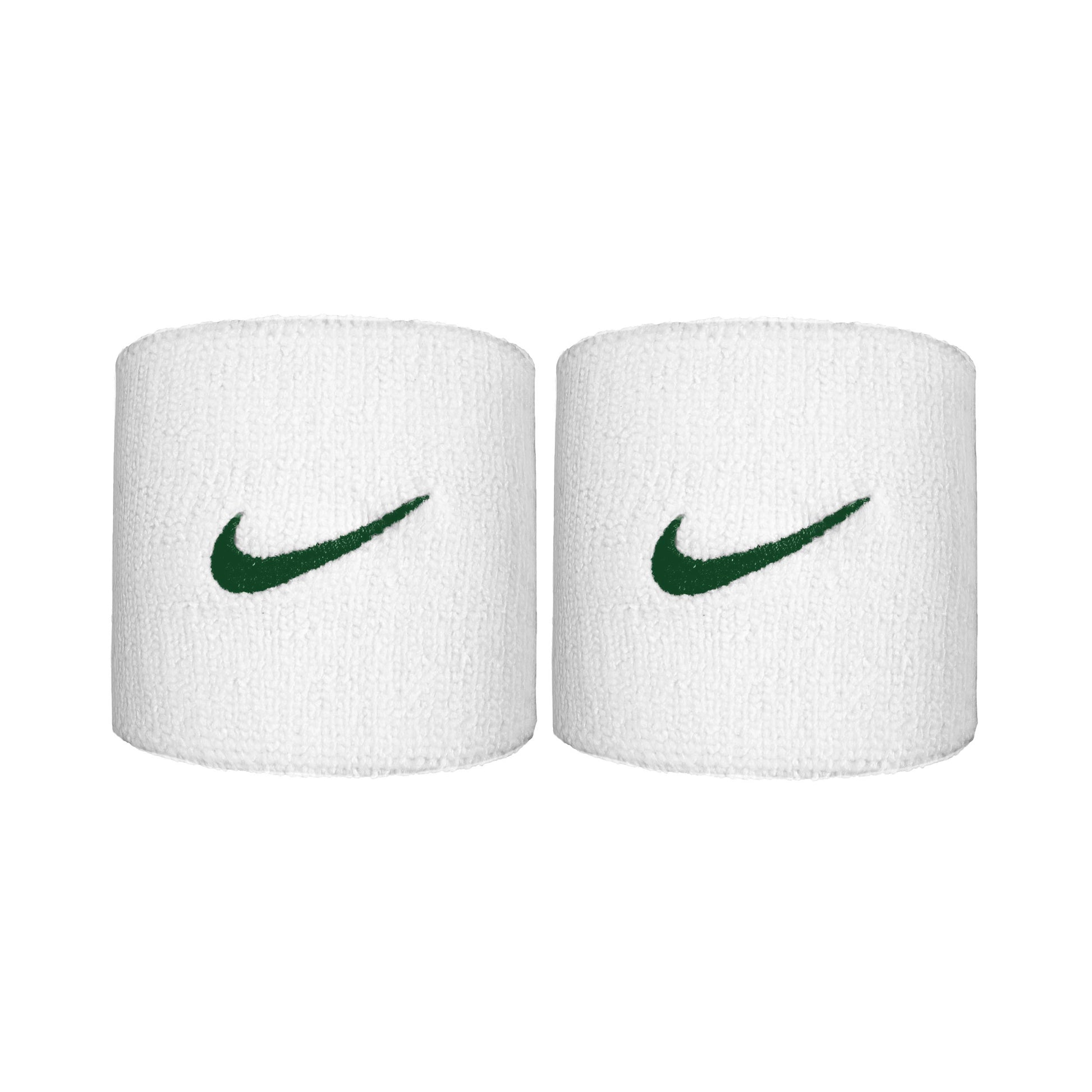 Nike Premier Wristband 2 Pack short - white, dark green