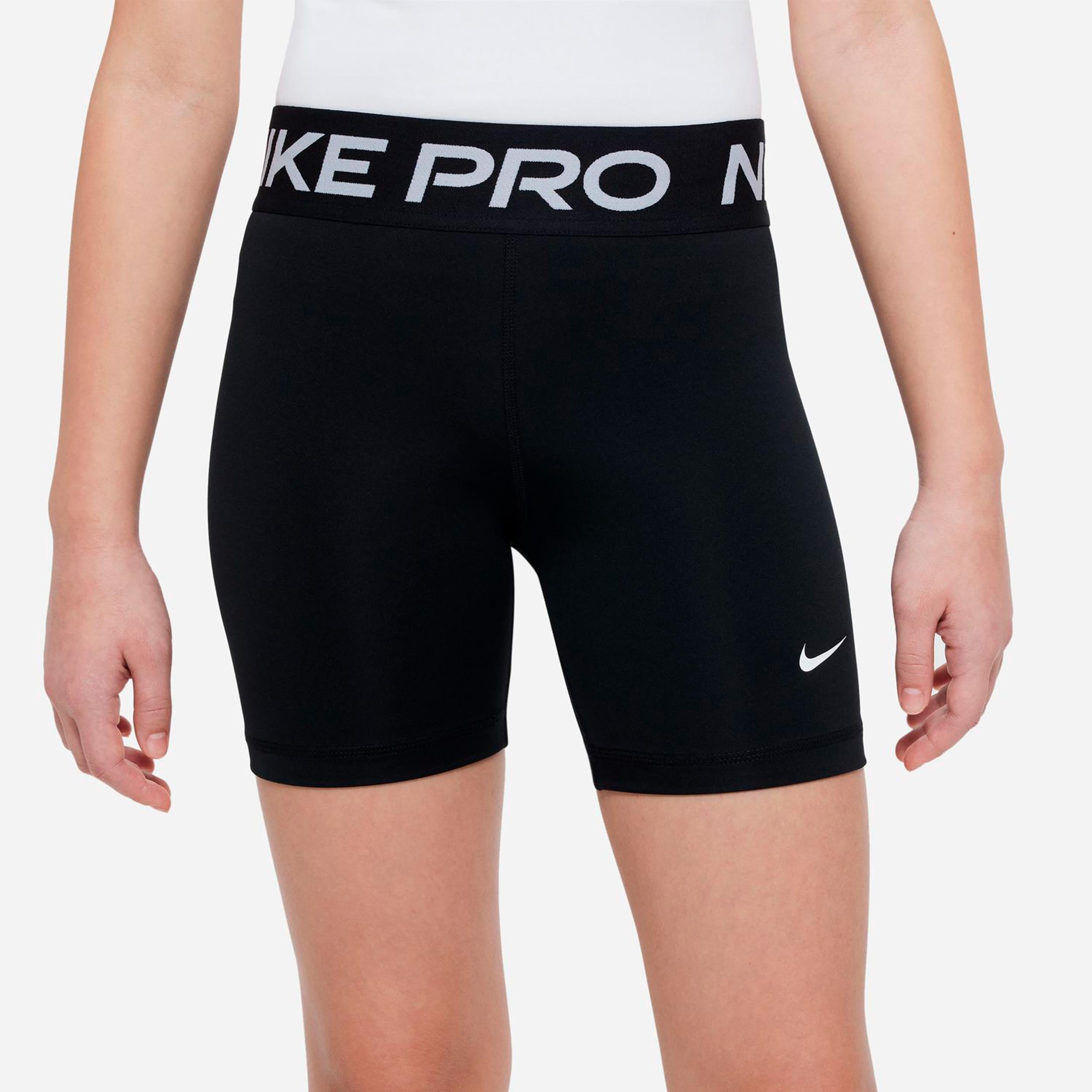 Nike Dri-Fit Pro 5in Tight Girls - black, white