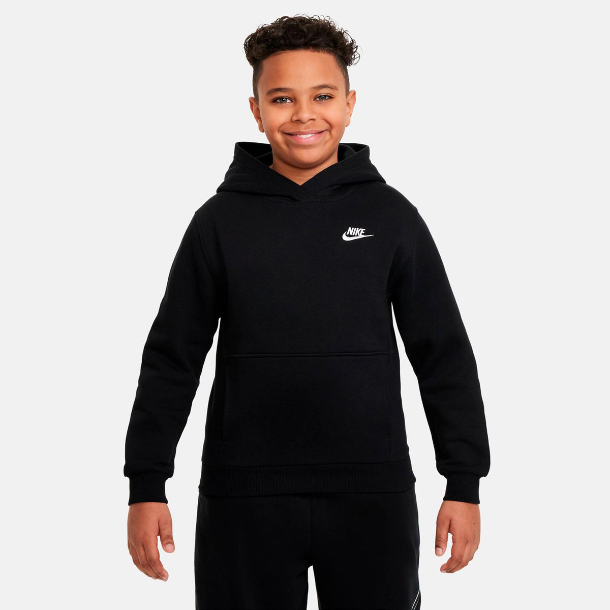 Nike Club Fleece Hoody Kids - black