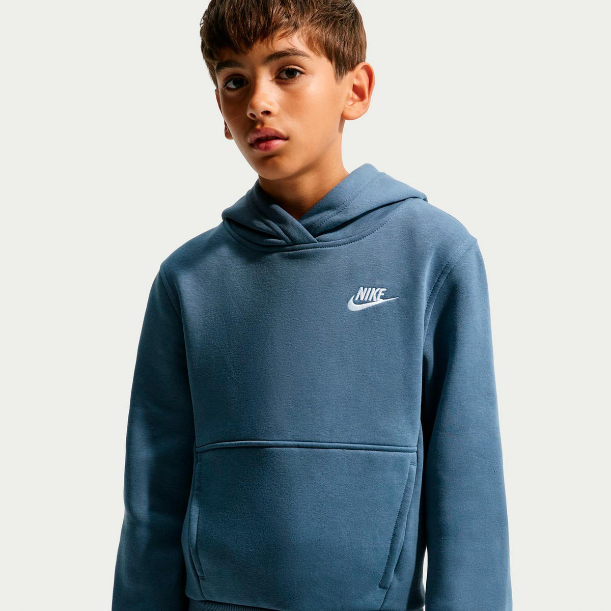 Nike Club Fleece Hoody Kids - blue grey
