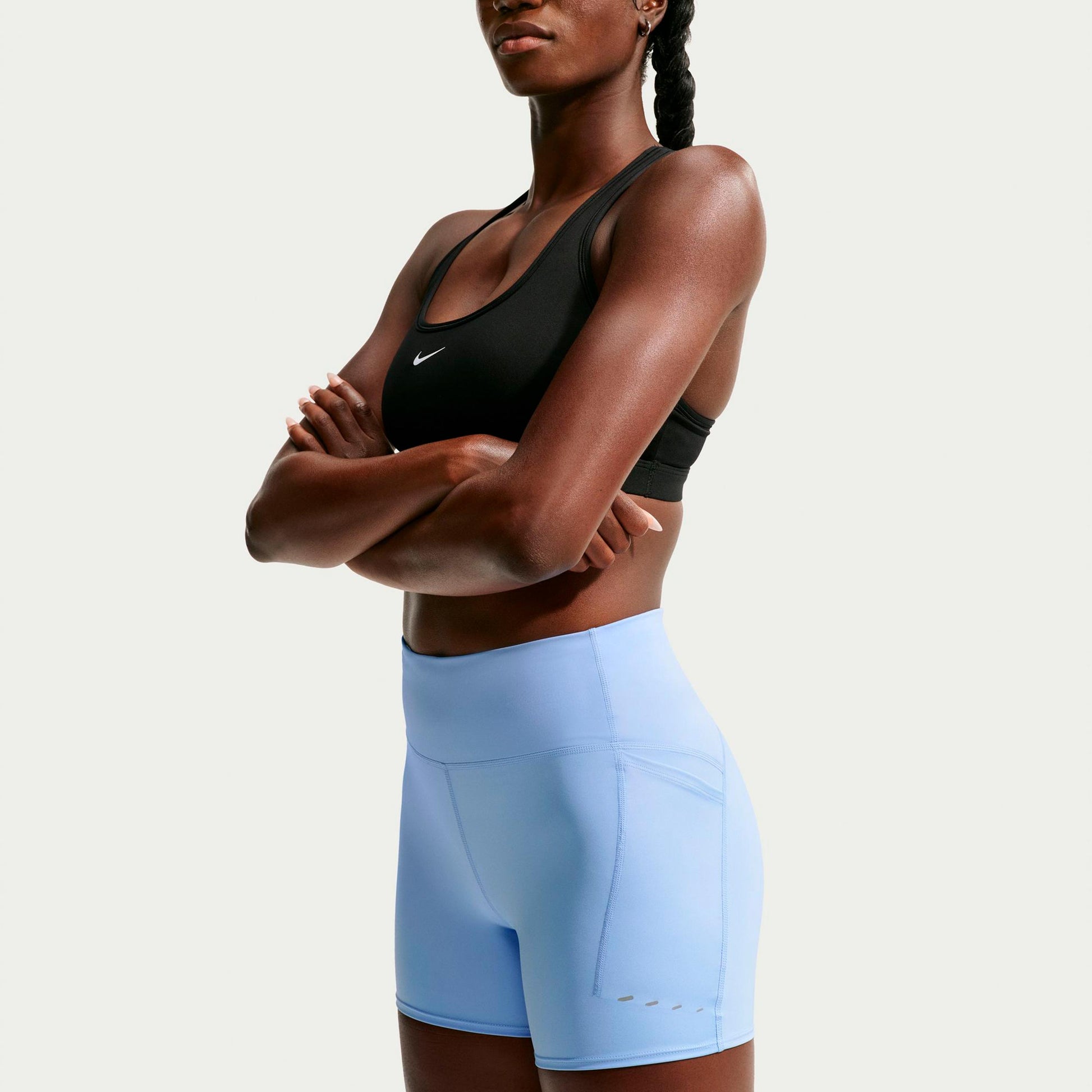 Nike Swift   Running tights Women - blue, silver