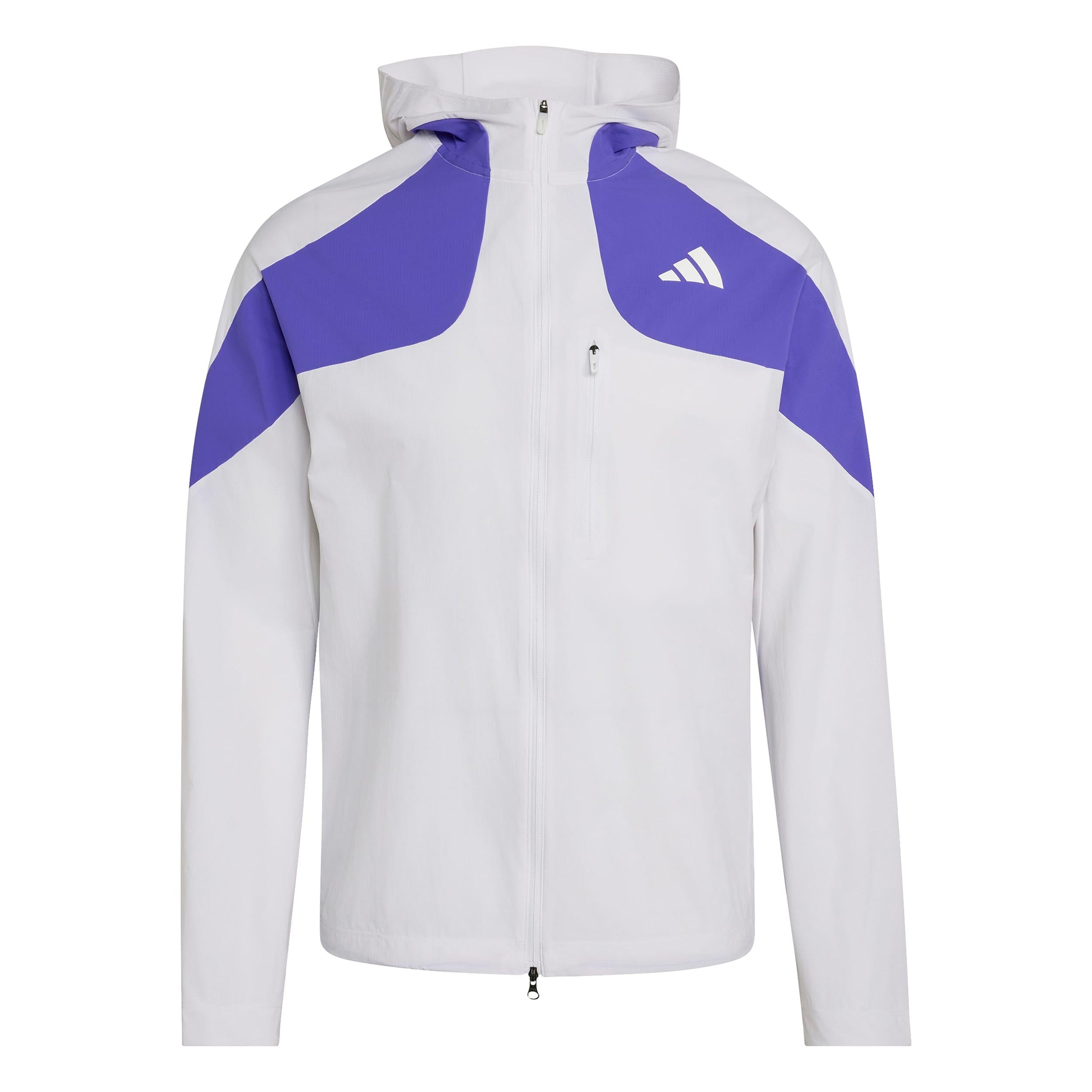 adizero Running jacket Men - white, blue | Tennis-Point