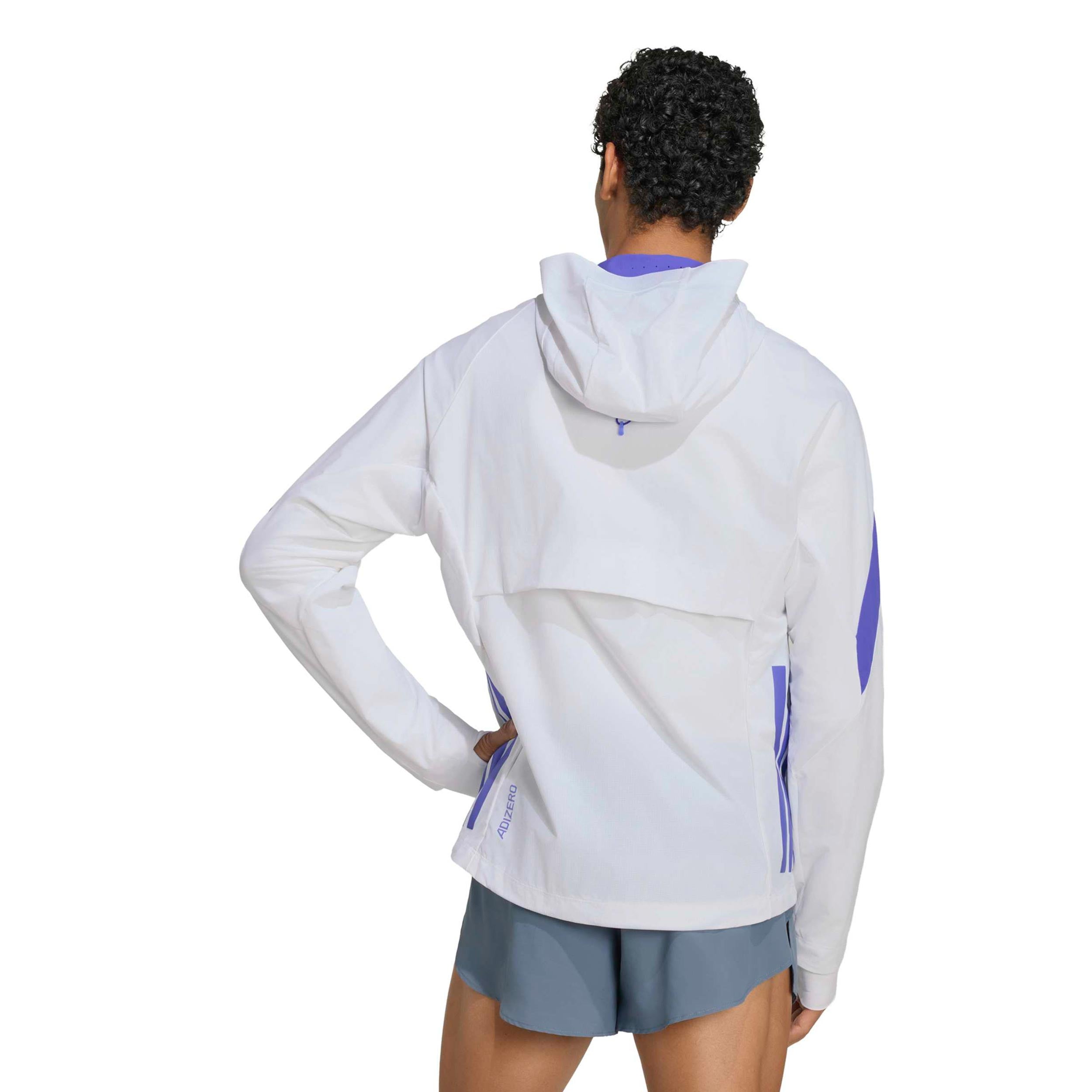 adizero Running jacket Men - white, blue | Tennis-Point