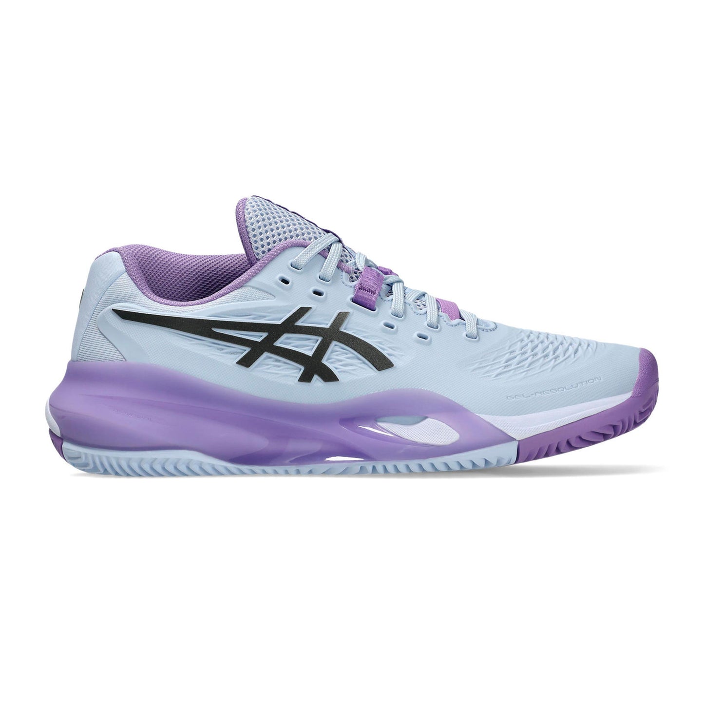 ASICS Gel-Resolution X Night Energy Clay court shoe Women - light blue, lilac