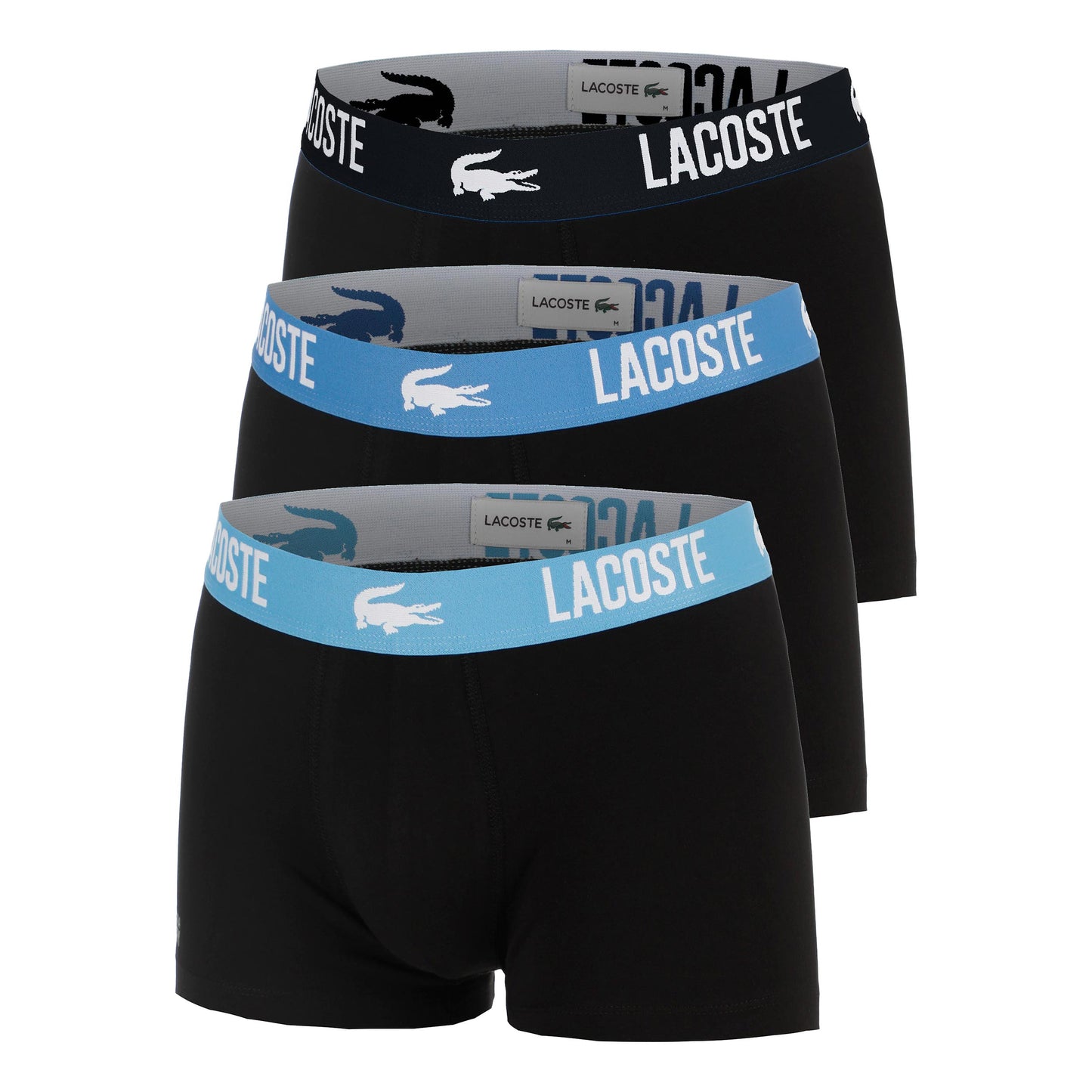 Lacoste Cotton Stretch Boxer shorts 3 Pack Men - dark blue, grey
