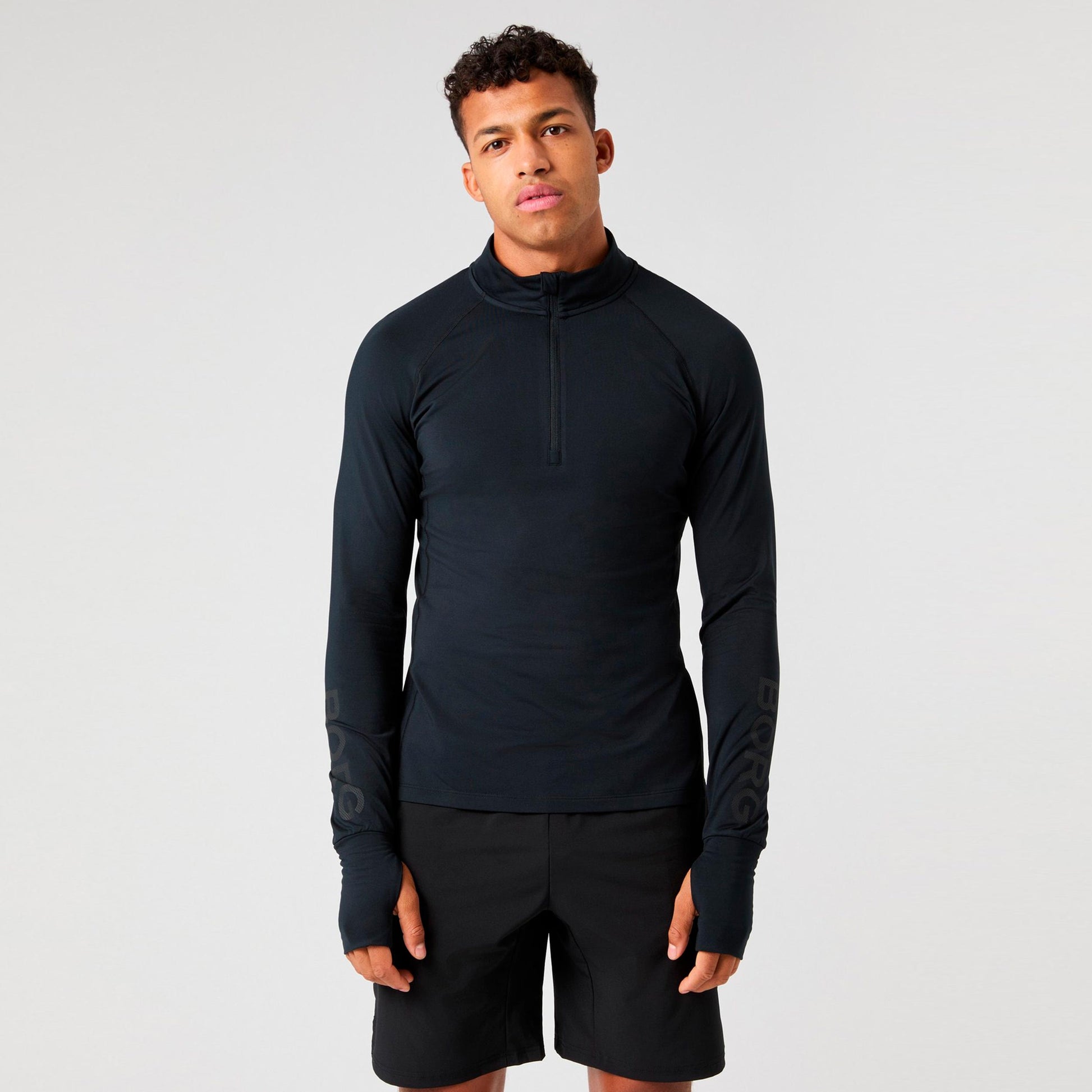 Björn Borg Midlayer Half Zip Long sleeve Men - black, black