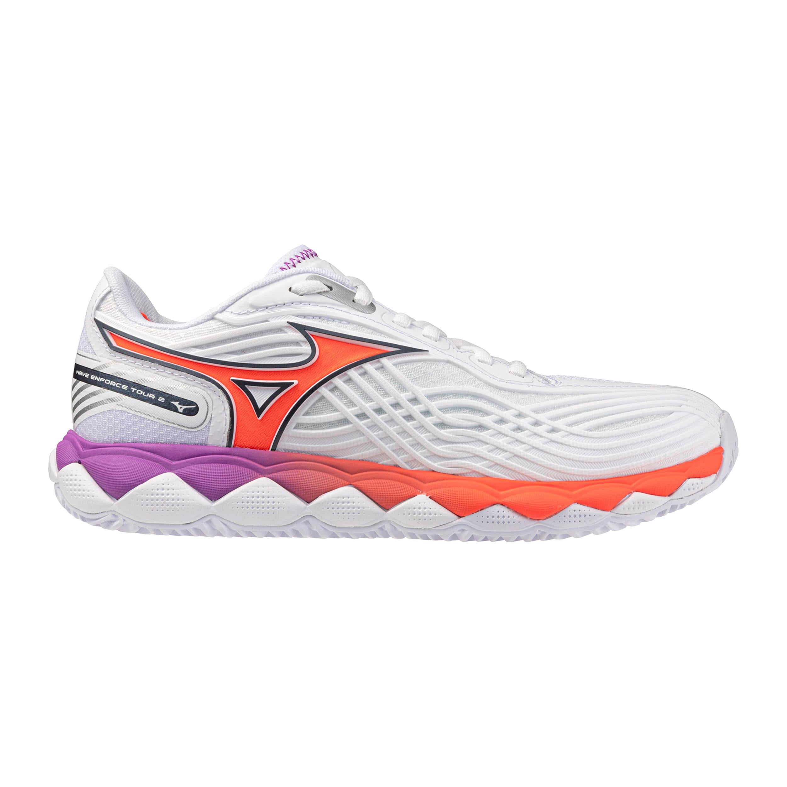 Mizuno Wave Enforce Tour 2 Clay court shoe Women - white, orange