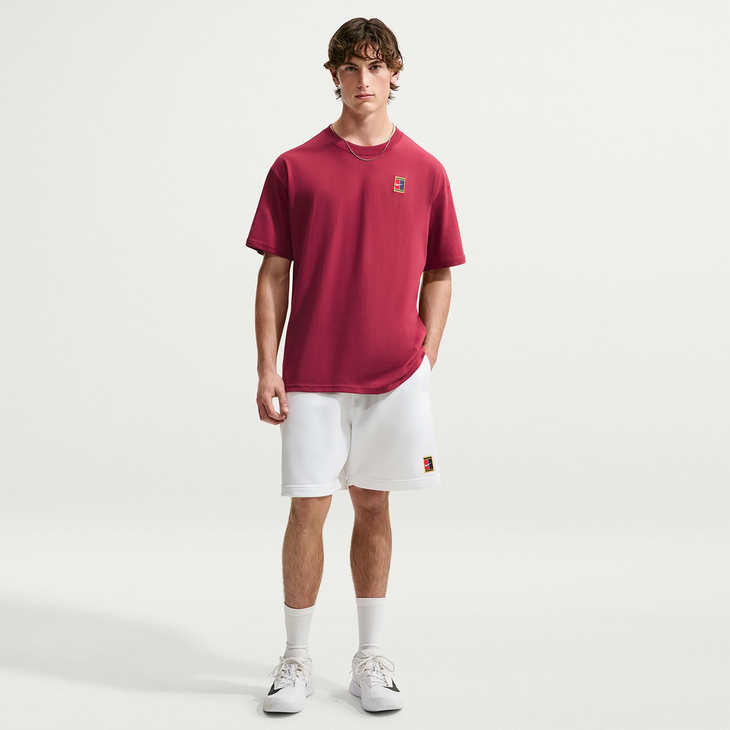 Nike Court Heritage  M90 Oc T-Shirt Men - wine red
