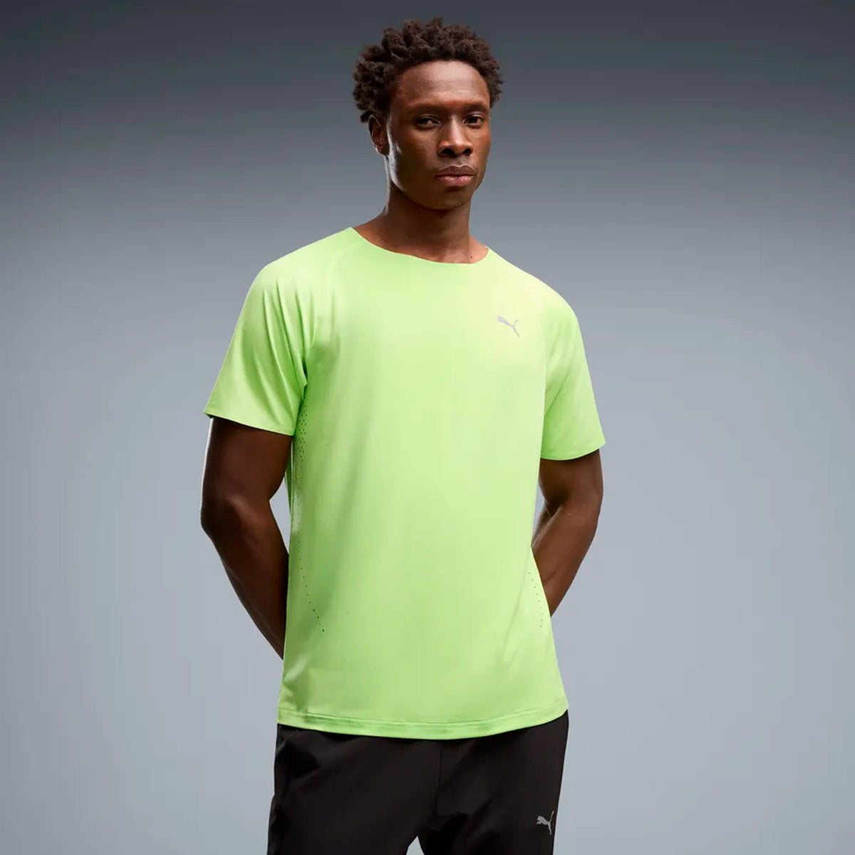 Puma Everyday Cloudspun  Running shirt Men - lime