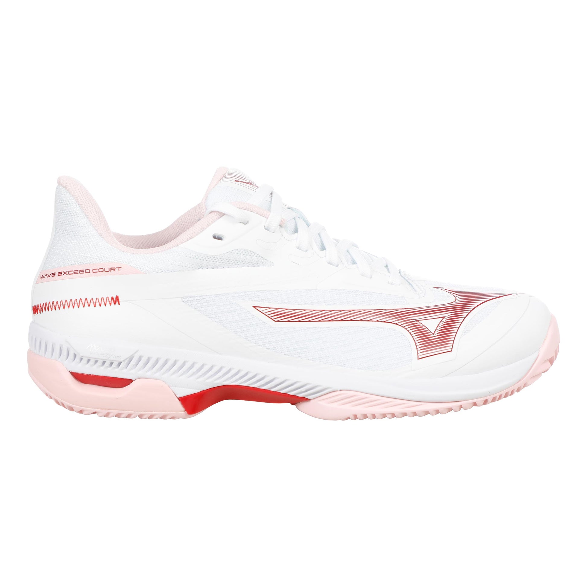 Mizuno Wave Exceed Court Clay court shoe Women - white, berry