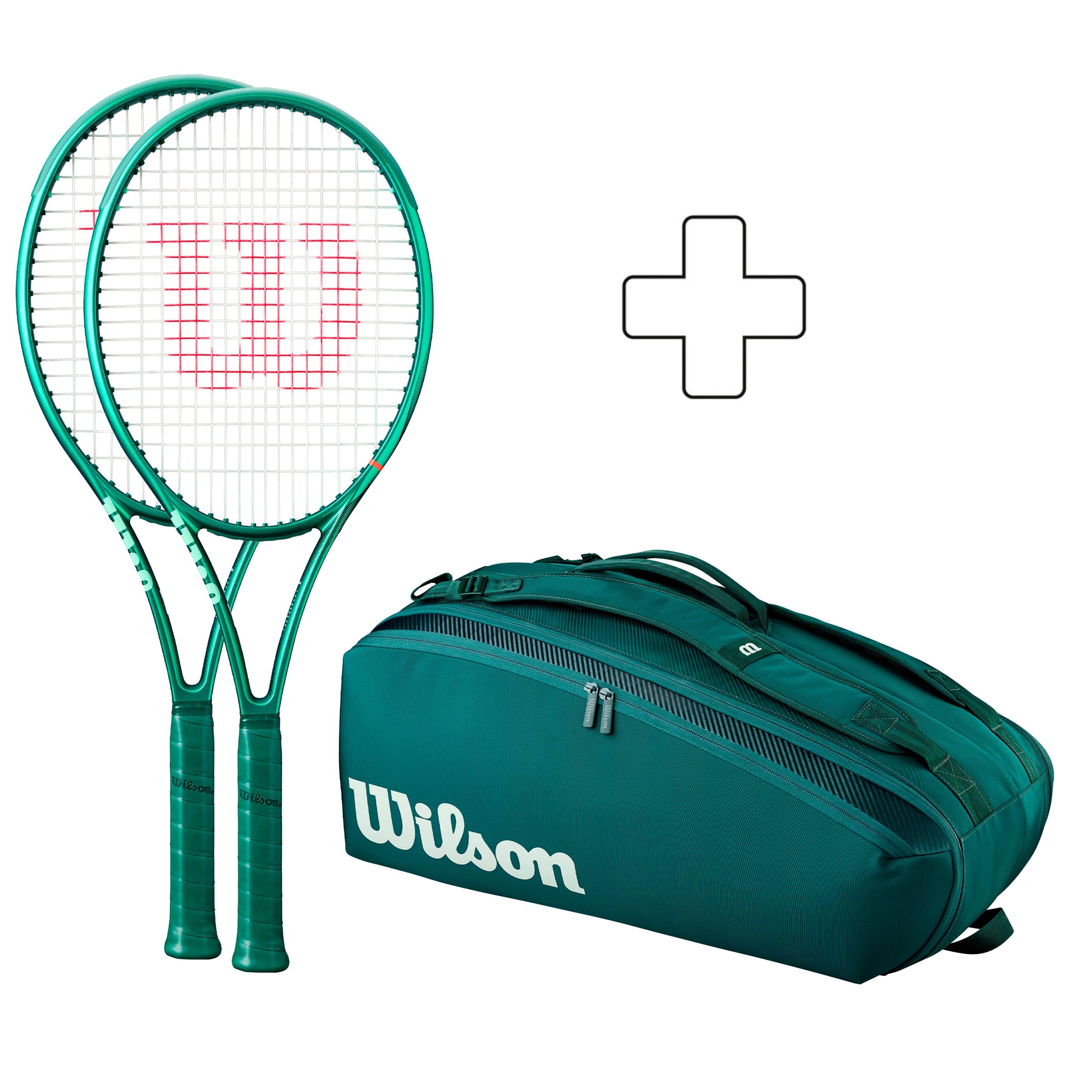 Wilson 2 x Blade 100 V10 plus tennis bag