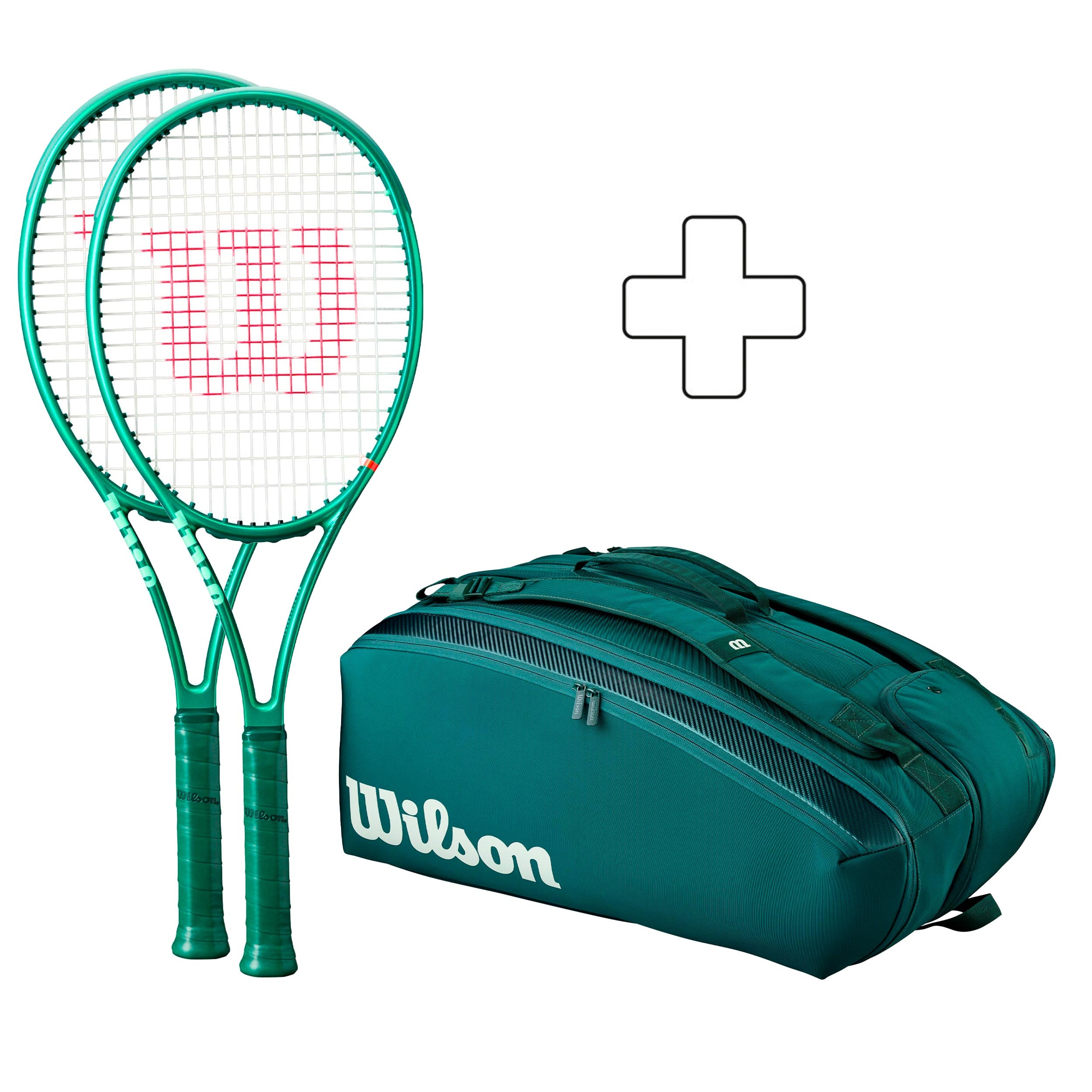 Wilson 2 x Blade 100 Pro v10 plus tennis bag