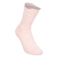 Crew Tennis Socks Unisex - pastel pink, white