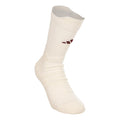Crew Tennis Socks Unisex - cream, wine red
