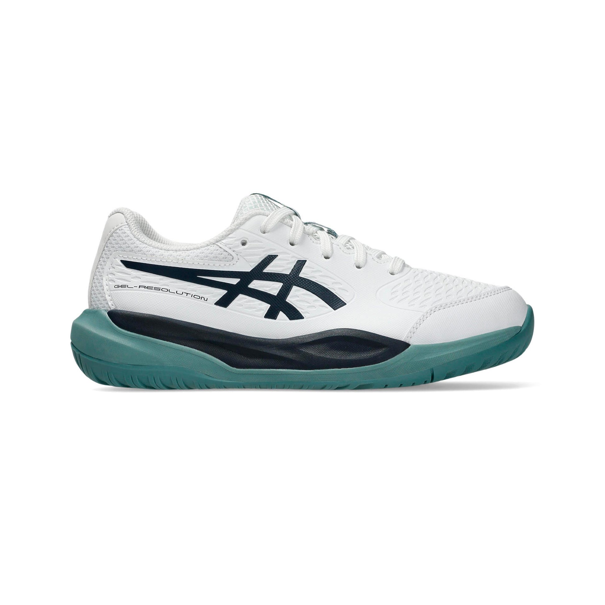 ASICS Gel-Resolution X GS All court shoe Kids - white, petrol