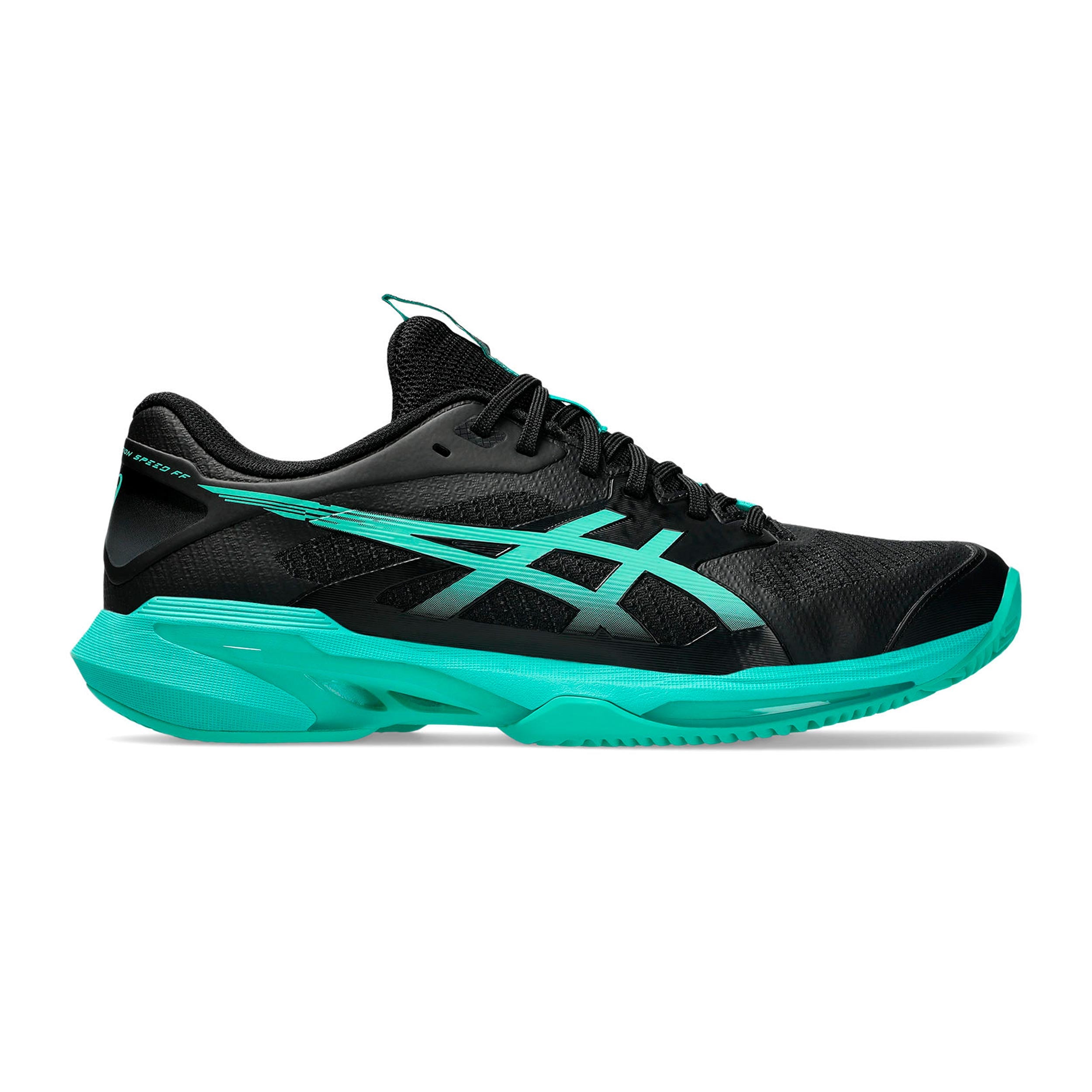 Solution Speed FF 4 Clay court shoe Men - black, turquoise