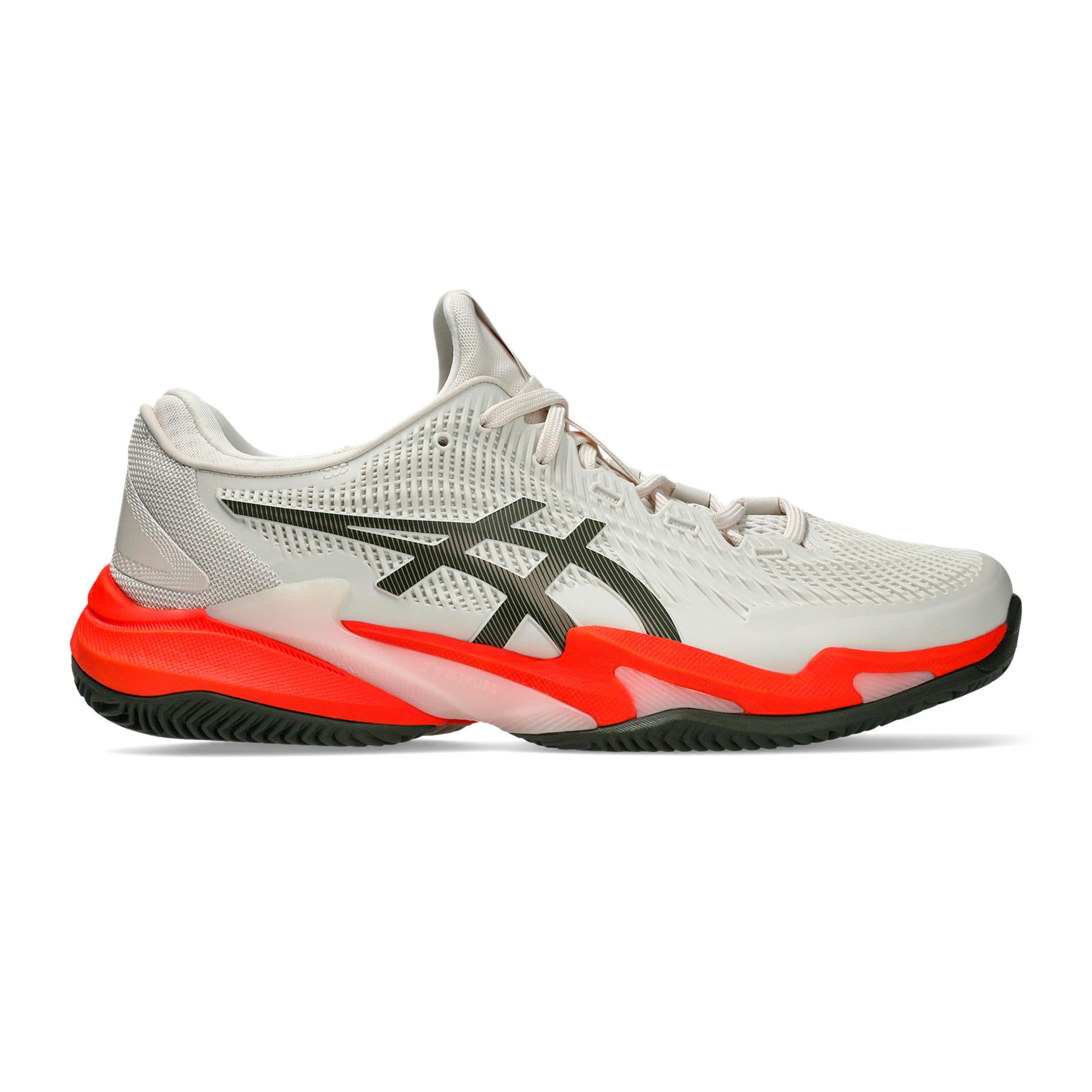 ASICS Court FF 3 Clay court shoe Men - cream, neon orange