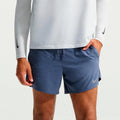 Stride 5in  Running shorts Men - blue grey, silver