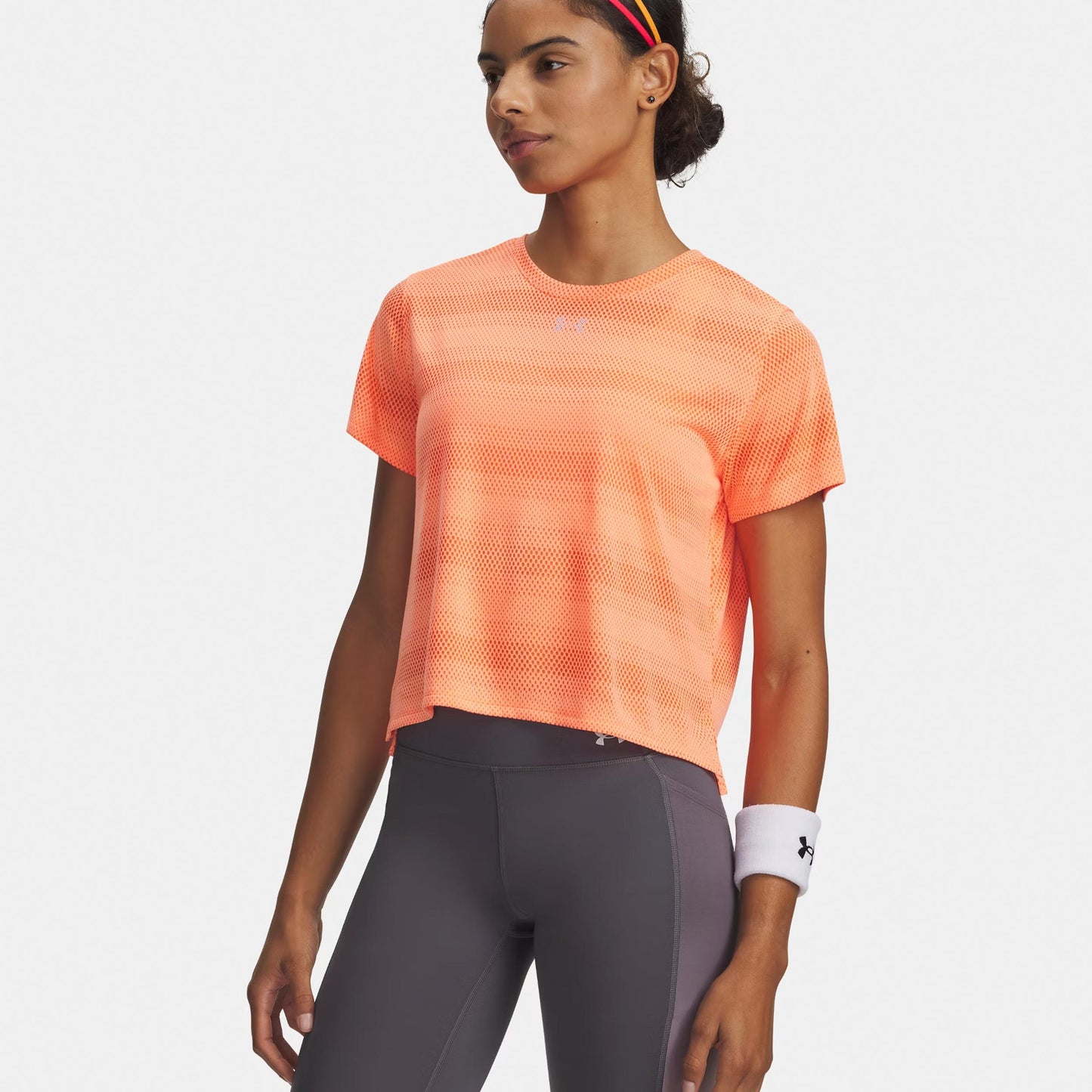Under Armour Velociti  Running shirt Women - orange, silver