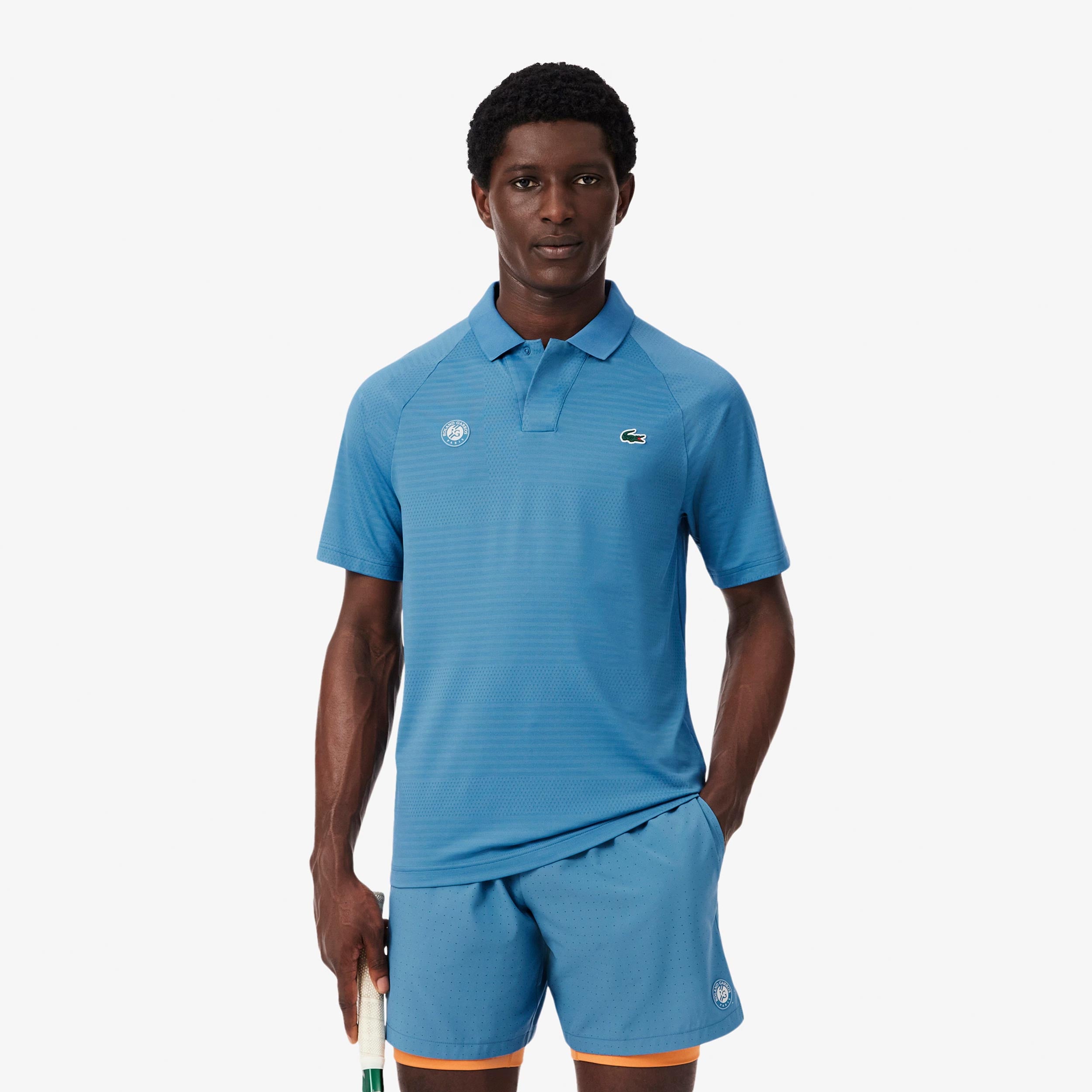 Lacoste Polo Men - blue grey