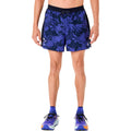 Fujitrail AOP 5in Running shorts Men-dark blue, blue