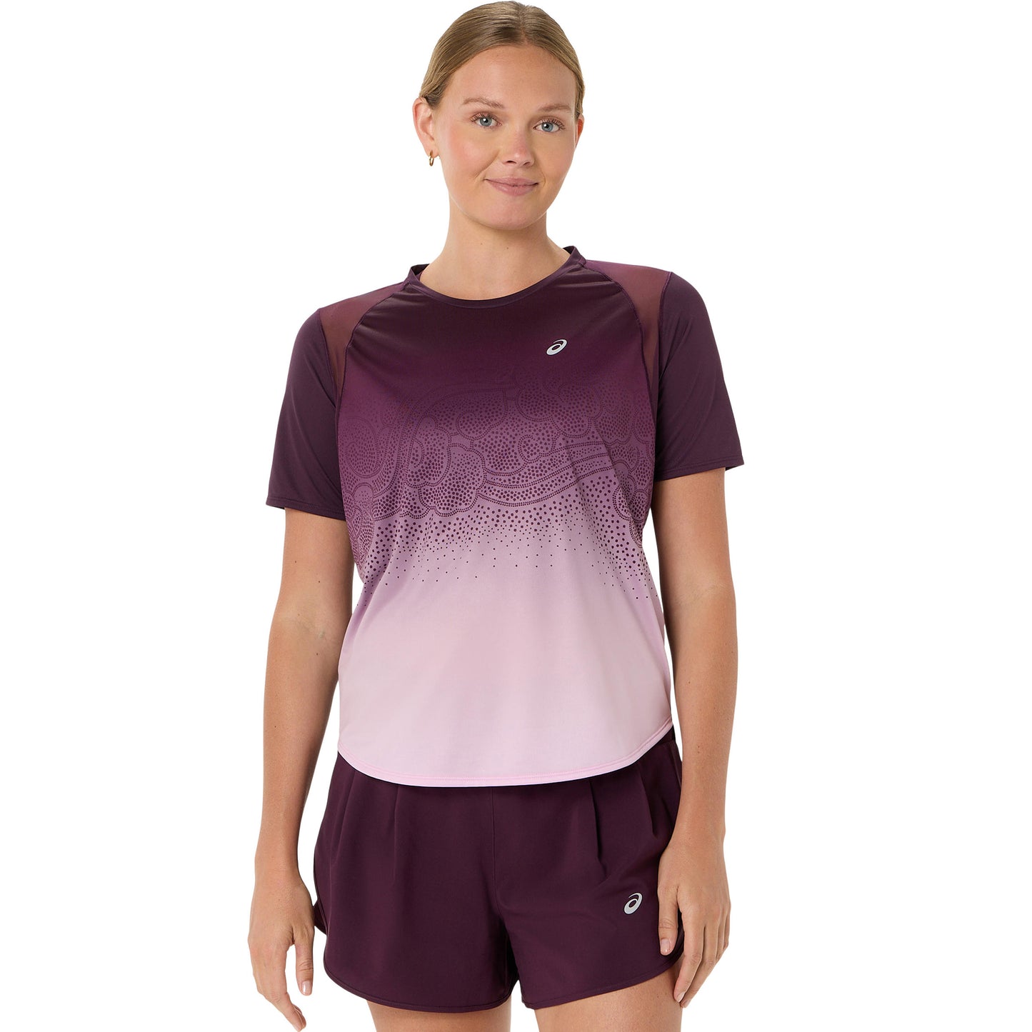 ASICS Road Ibuki  Running shirt Women - wine red, lilac