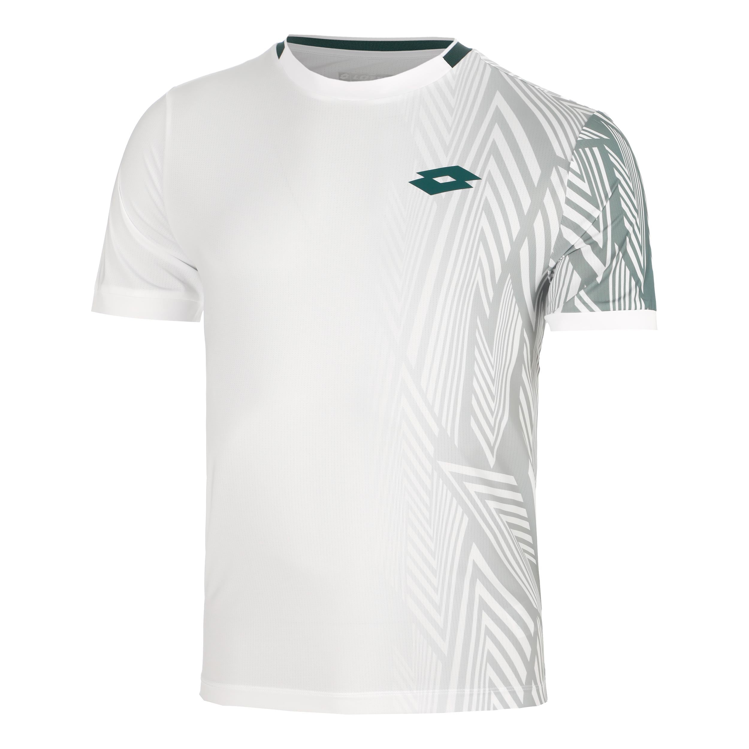Lotto Tech VI T-Shirt Men - white, petrol