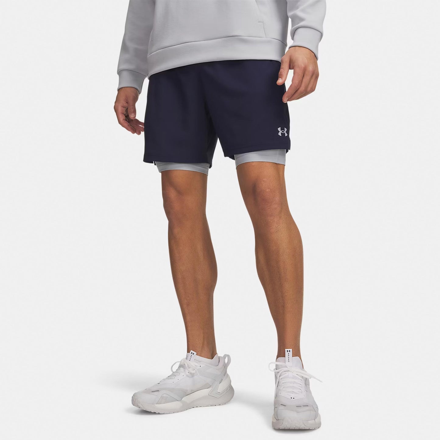 Under Armour Vanish Woven 2.0 6in Shorts Men - blue, grey