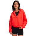Icon Fleece Halfzip Hoody Women-red, red