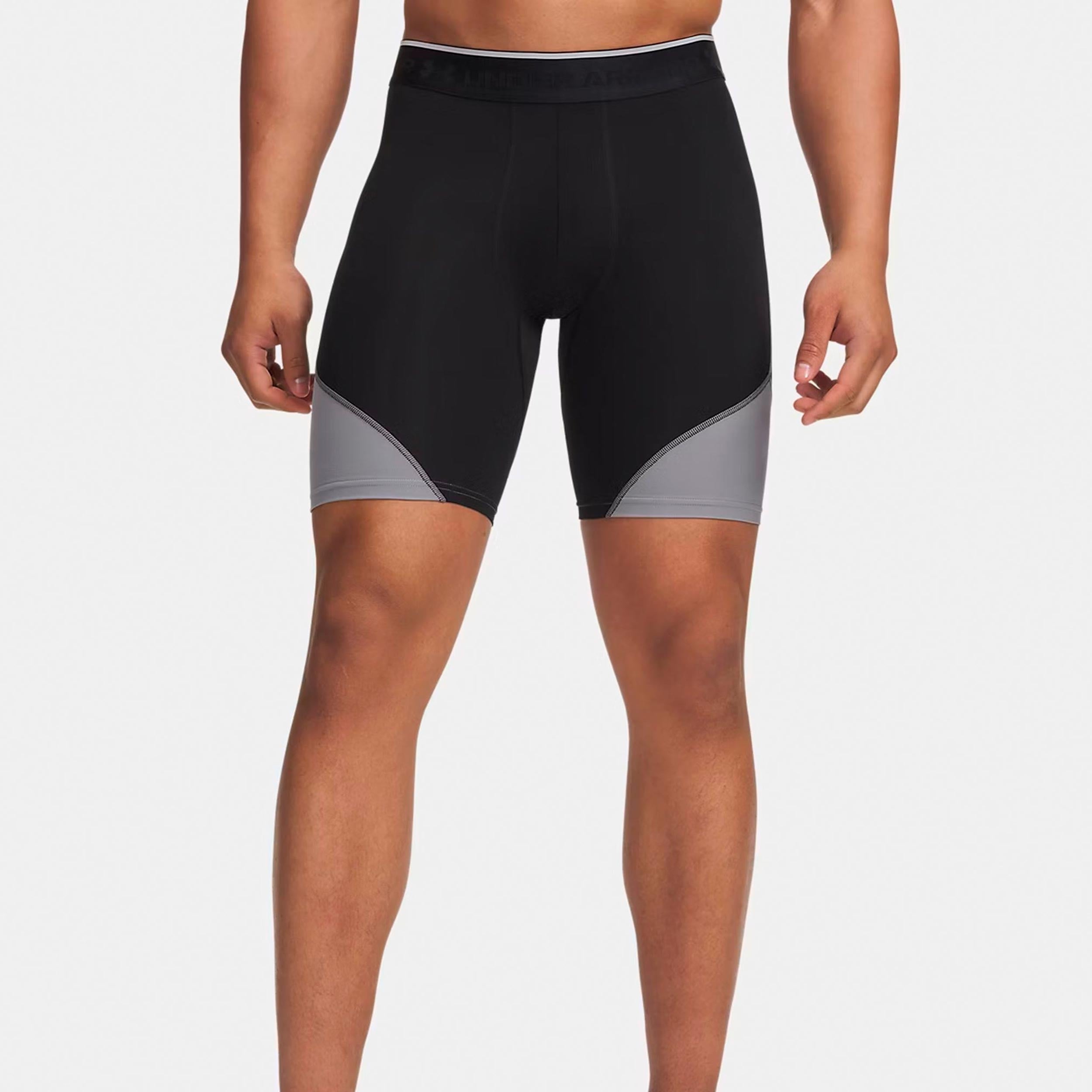 Under Armour Elite Long Shorts Men - black, silver