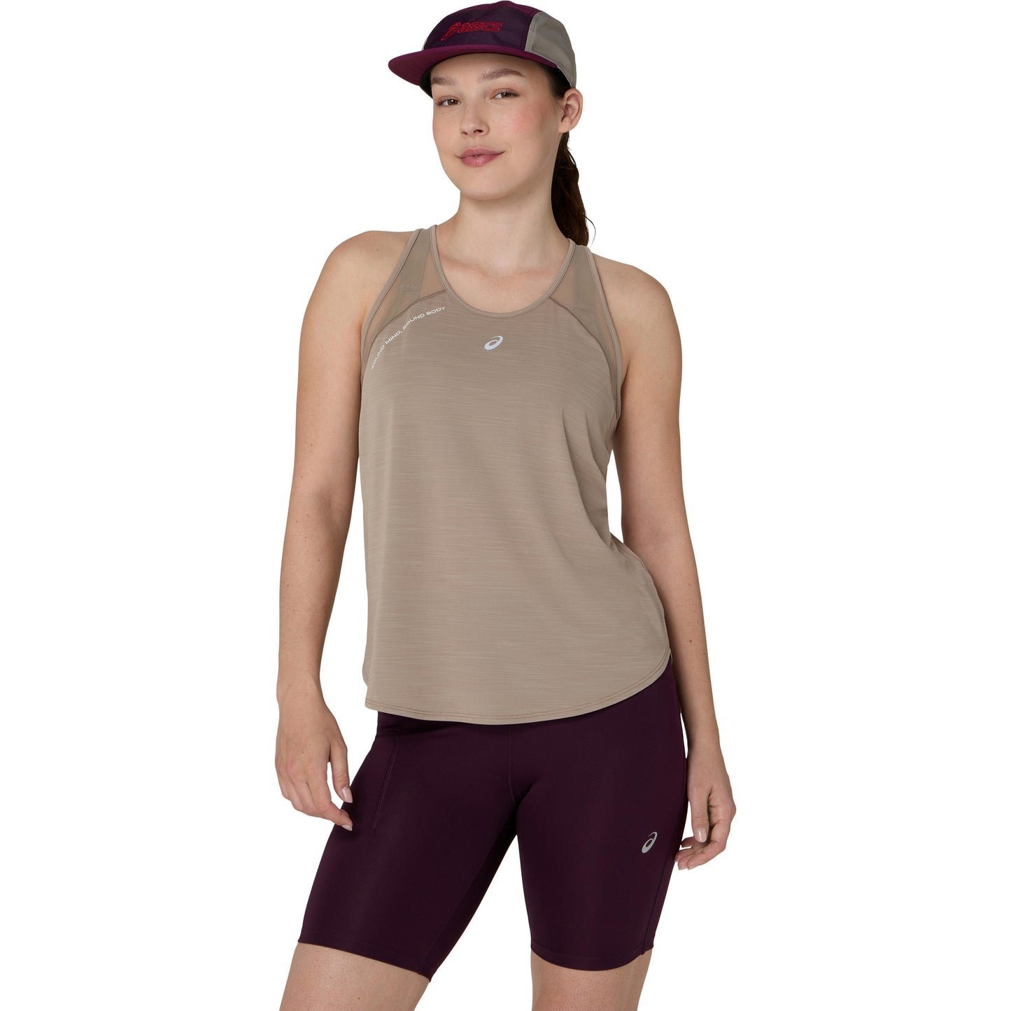 ASICS Road  Running shirt Women - beige, cream