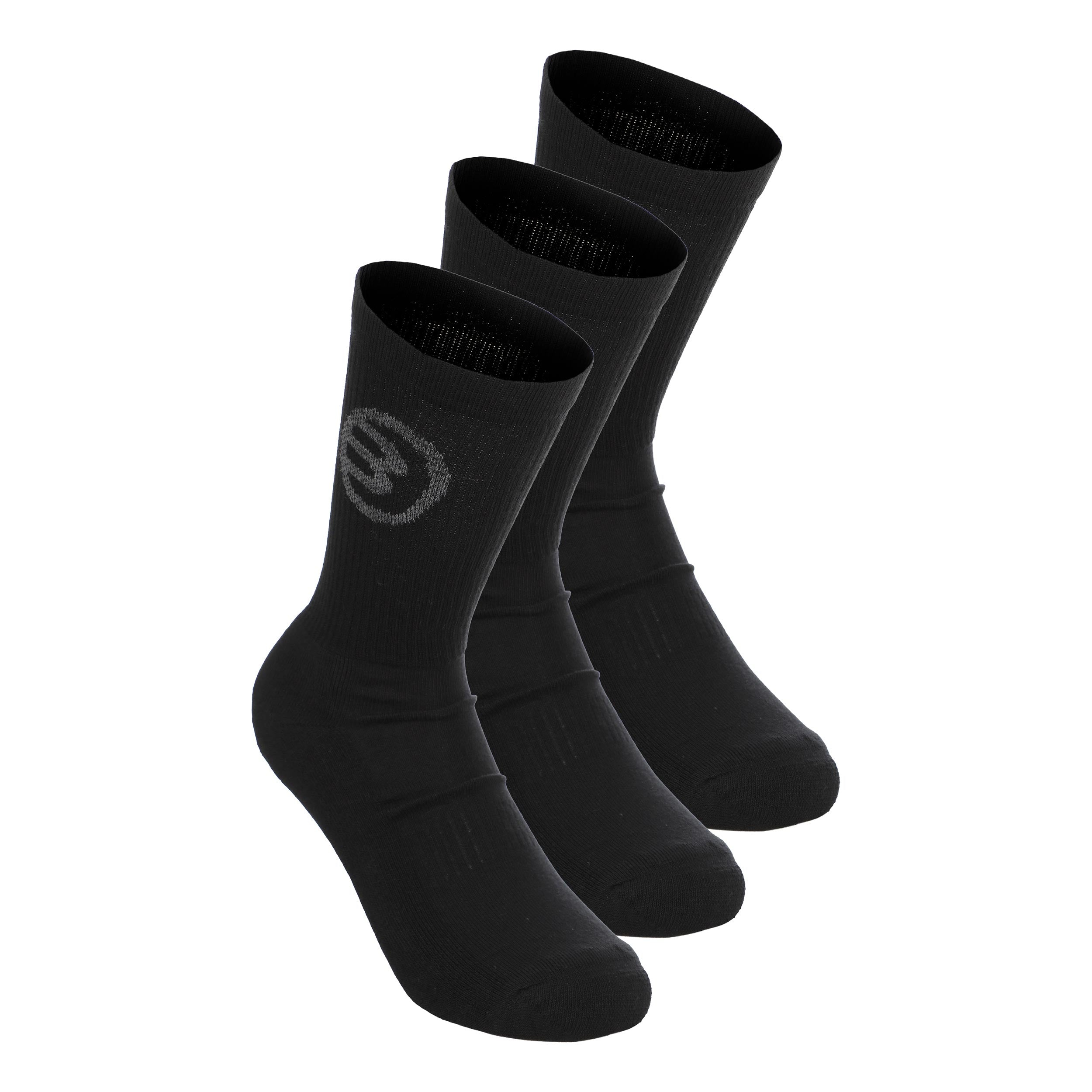 Bullpadel BP262 (PACK DE 3) Sports Socks Unisex - black