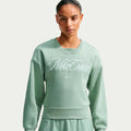 Court Fleece Crew Sweatshirt Women - grey-green, green