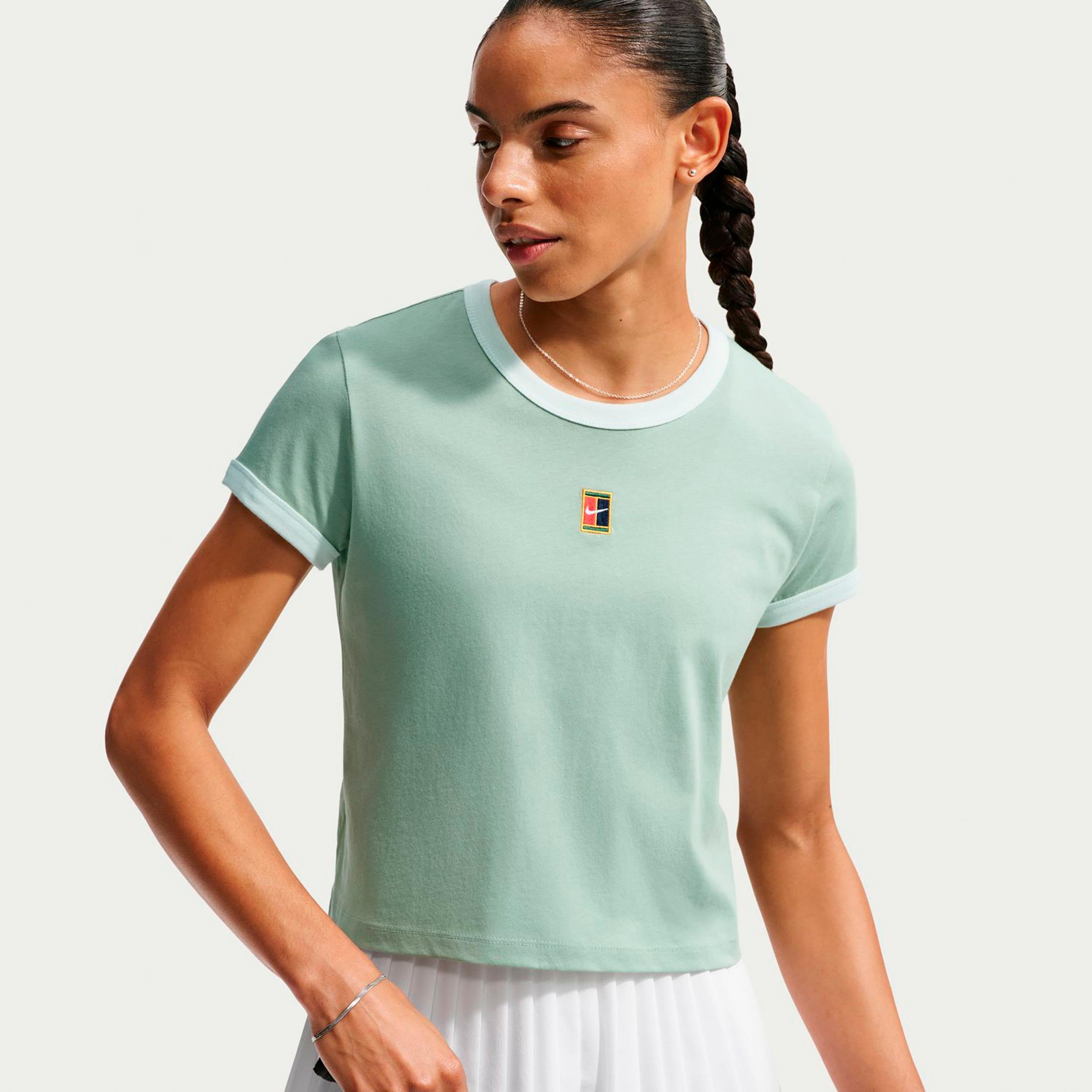 Heritage T-Shirt Women - grey-green, green | Tennis-Point