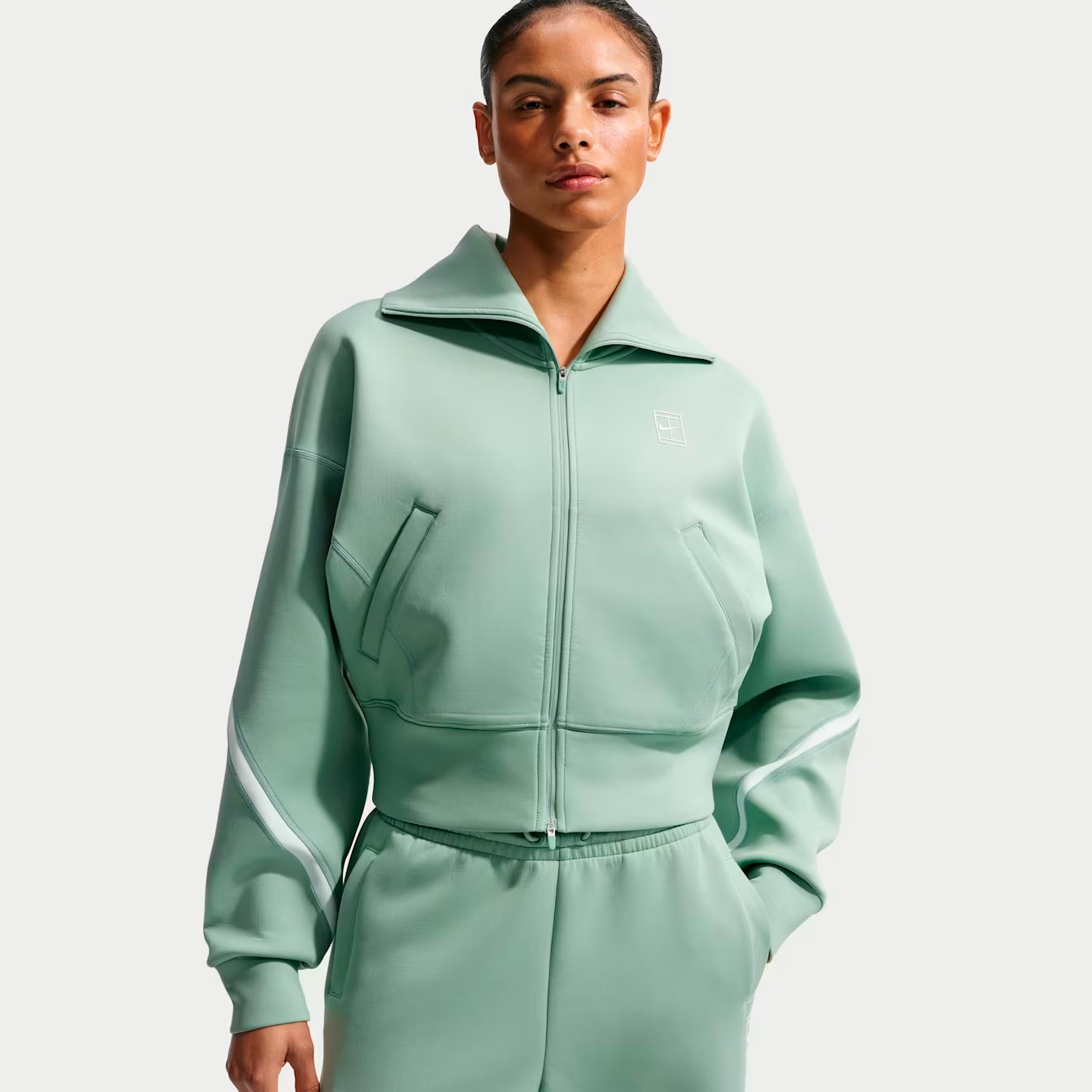 Nike Court Dri-Fit Advantage  Training jacket Women - grey-green, white