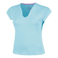 Out of Control V-Neck T-Shirt Women-light blue