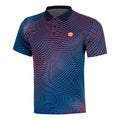 Out of Control Polo Men-dark blue, coral