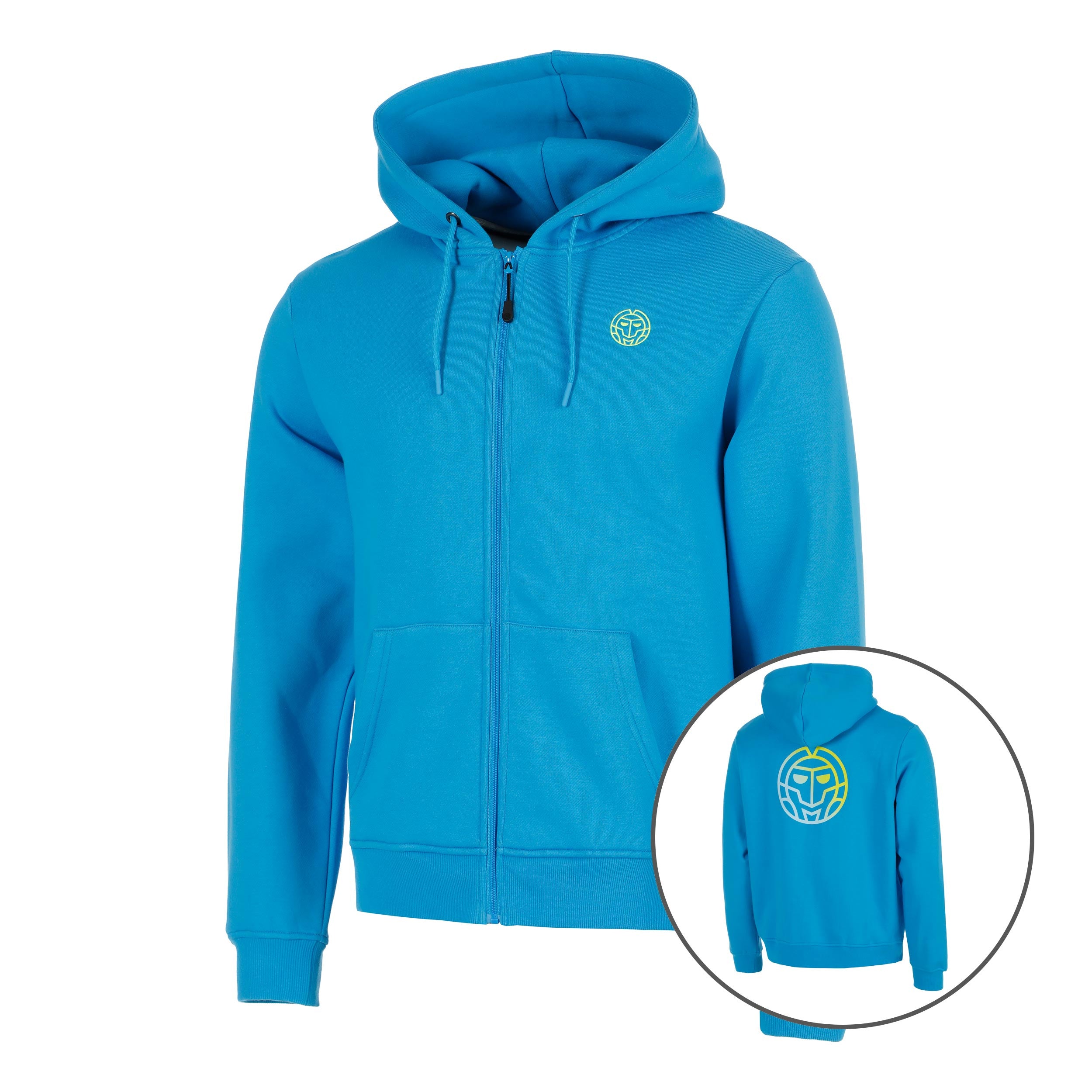 BIDI BADU Out of Control Backprint Zip Zip Hoodie Men-blue