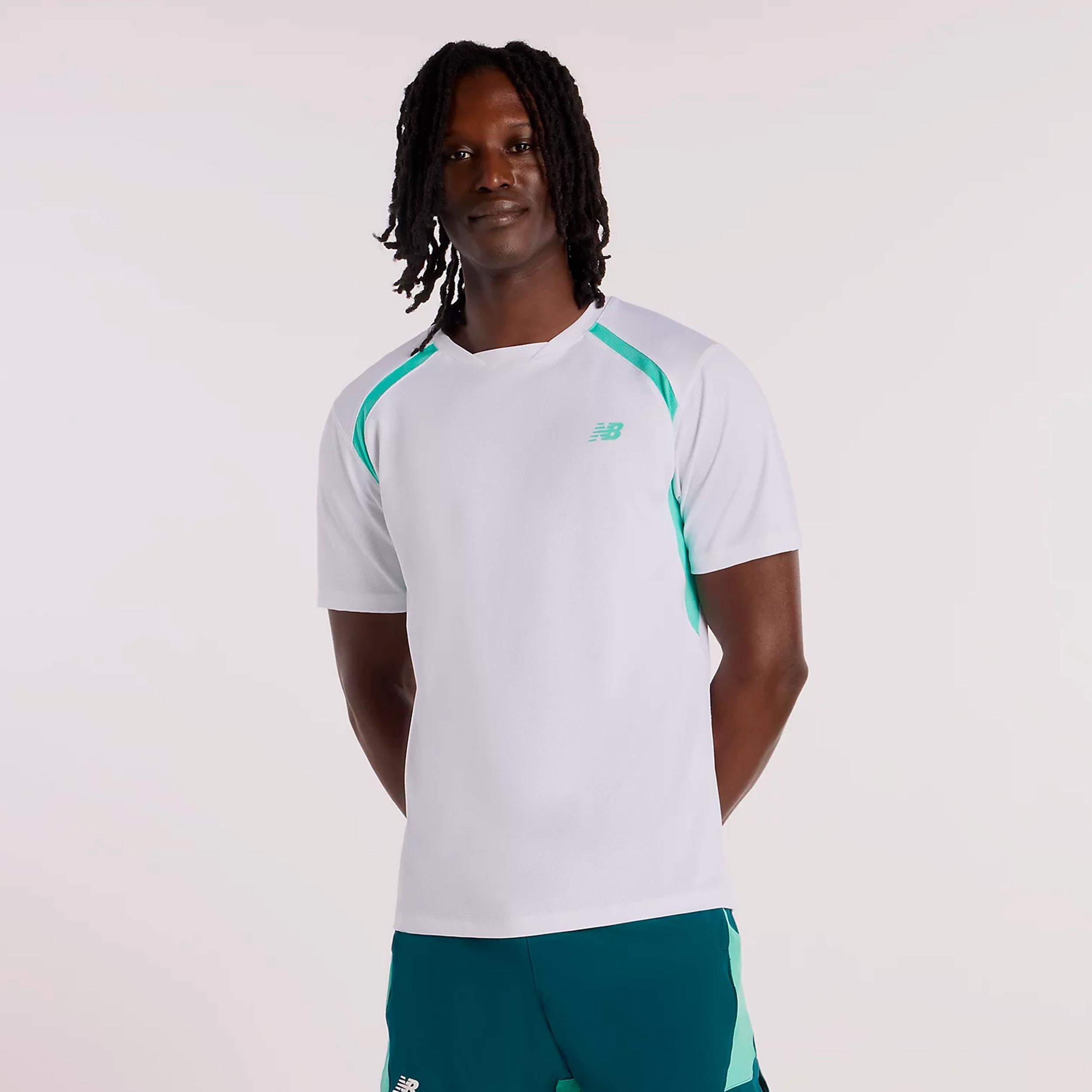 New Balance Tournament Novelty T-Shirt Men-white, green