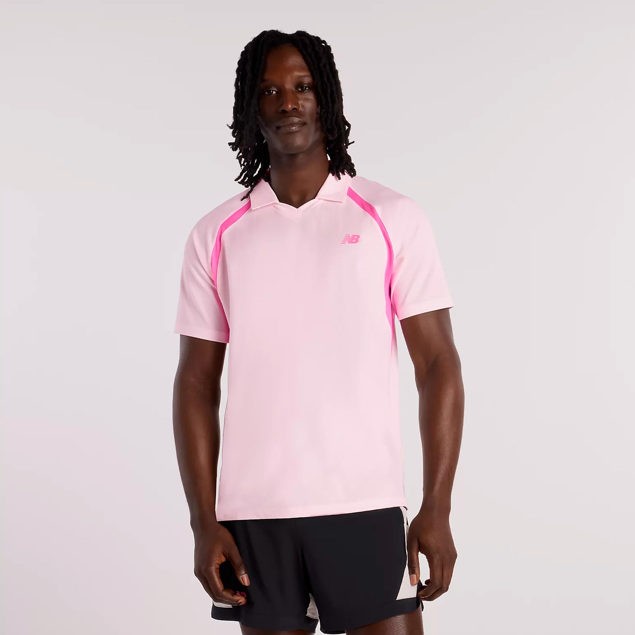 New Balance Tournament T-Shirt Men-rose, white