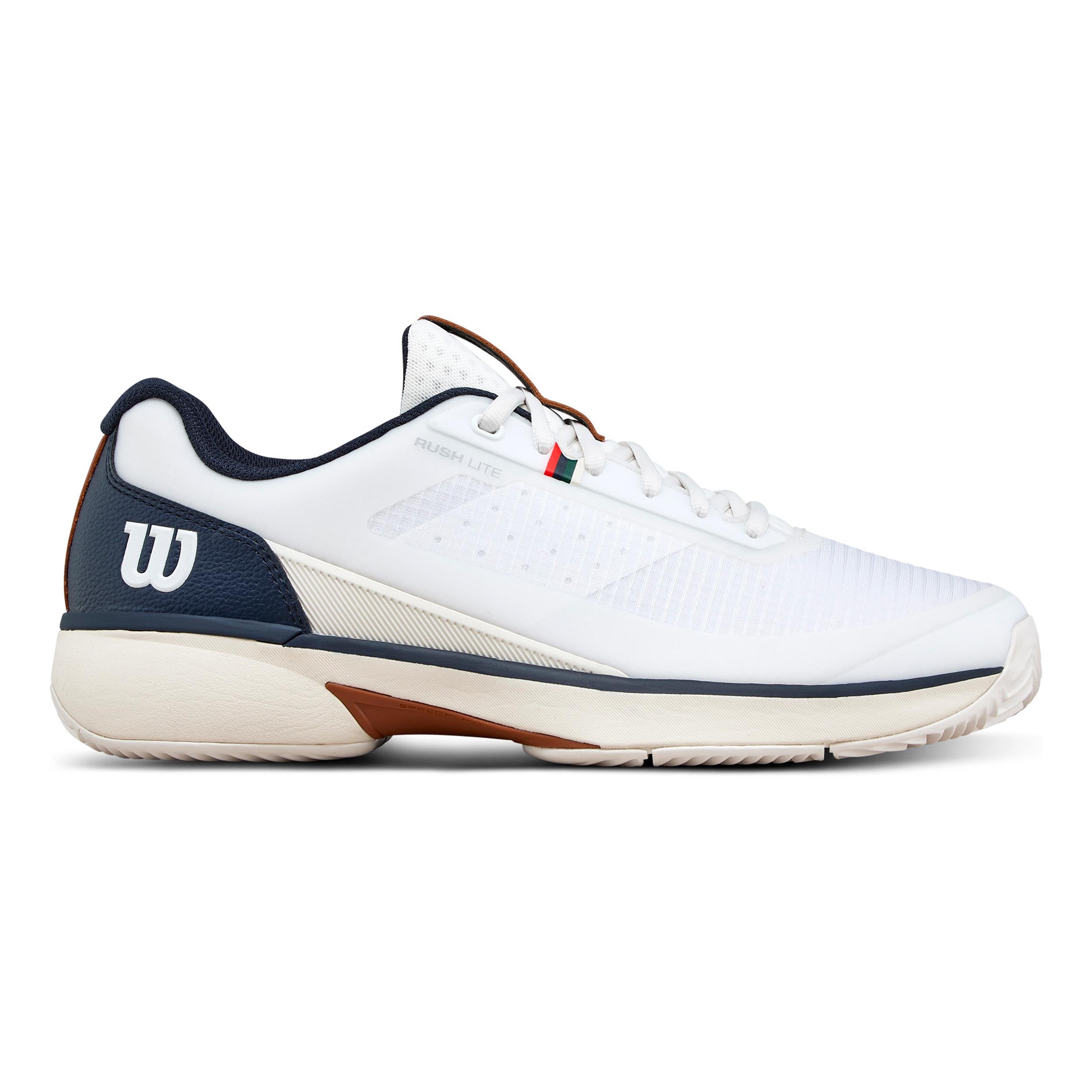 Wilson Rush Lite 5 Clay court shoe Men-white, dark blue