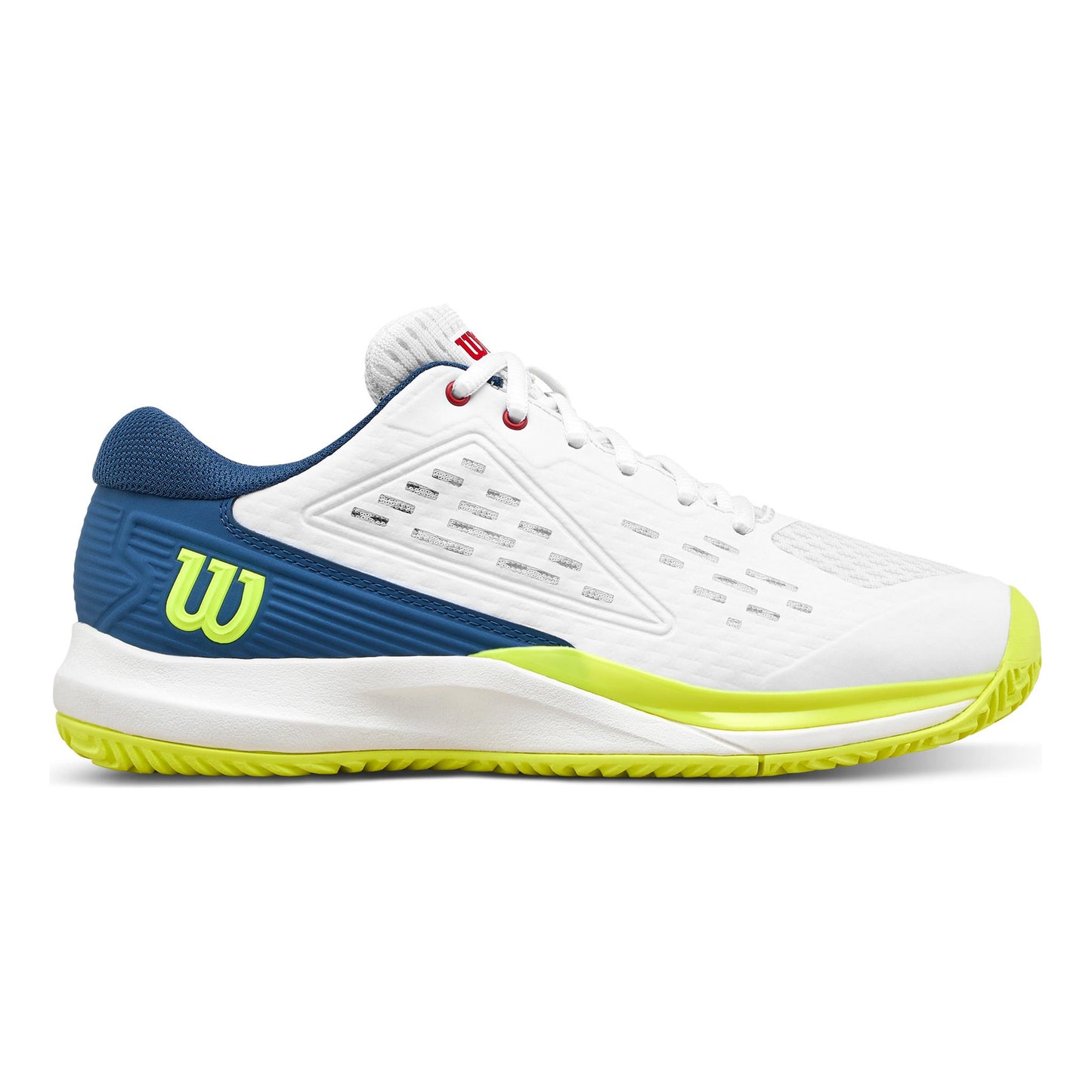 Wilson Rush Pro Ace Jr All court shoe Kids - white, blue