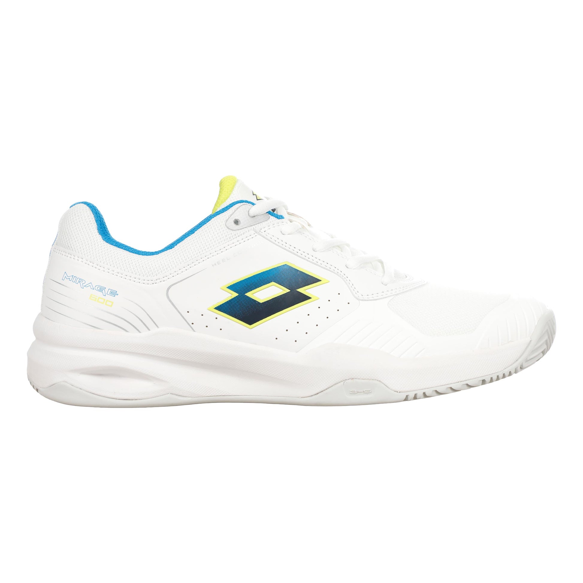 Lotto Mirage 600 CLY Clay court shoe Men-white, turquoise