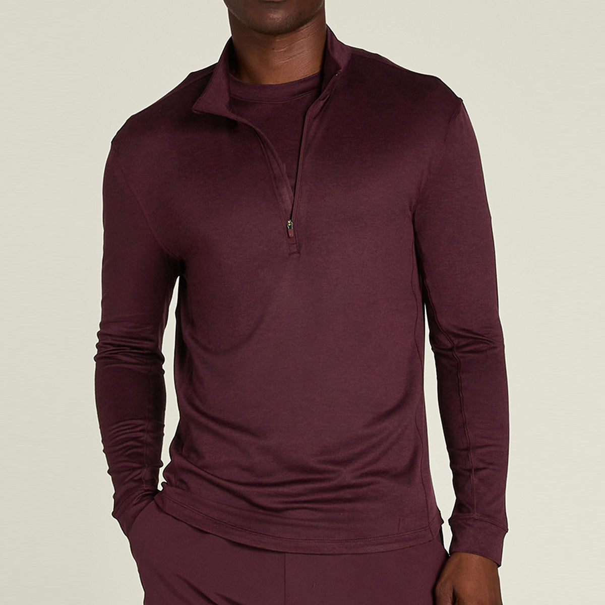 Wilson Everyday Performance Half-Zip Long sleeve Men - purple